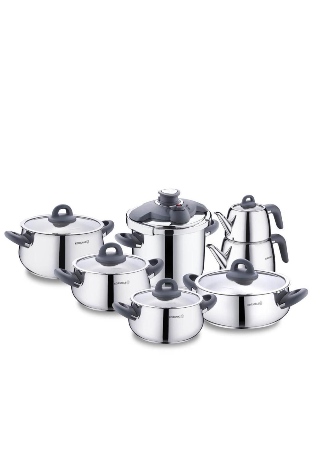 KORKMAZ A1756-3 BELLA FÜME 14 PARÇA HİPER SET