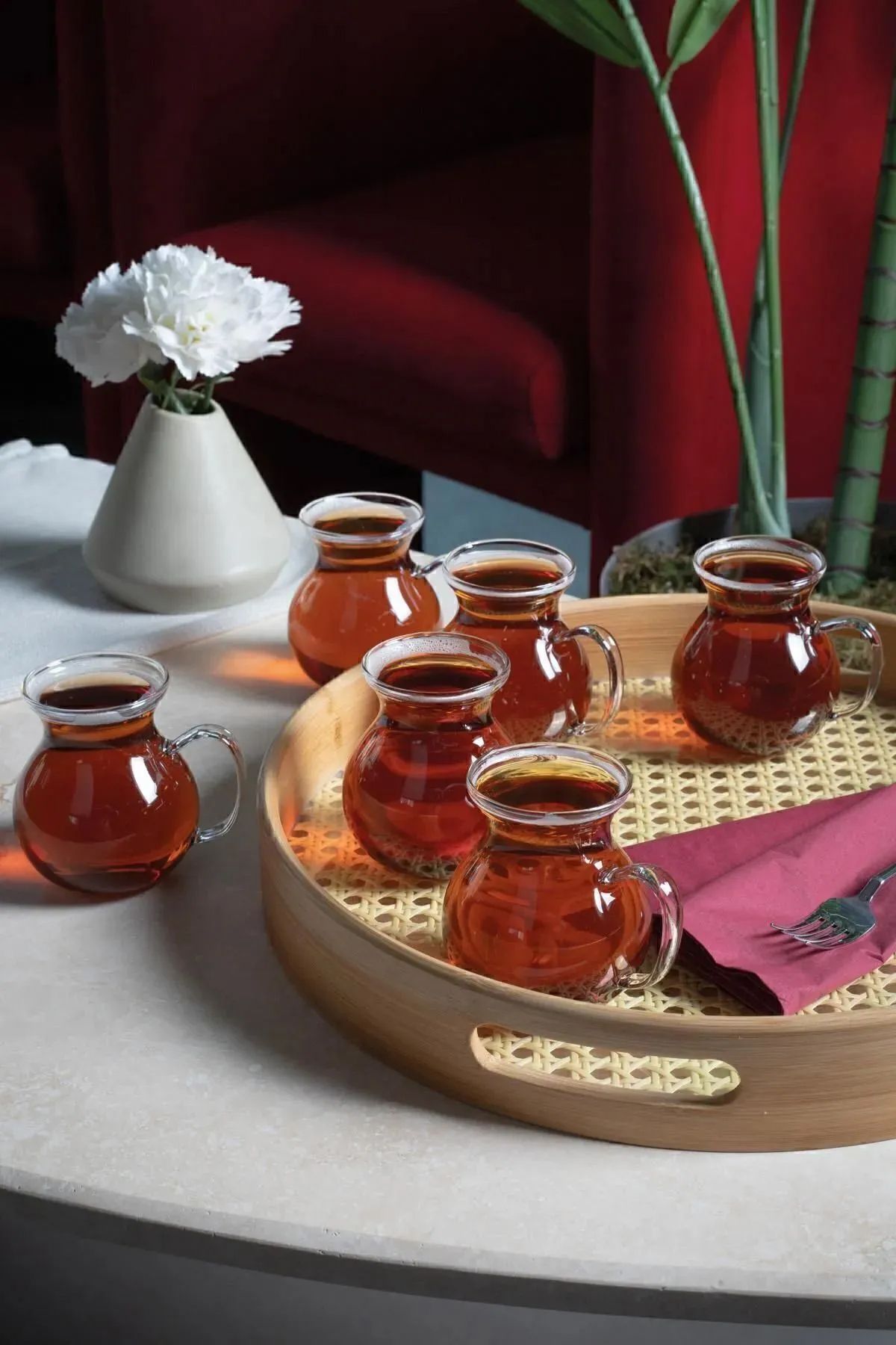 Home Tombik Cam 6'lı Çay Bardağı - Çay Bardağı Seti