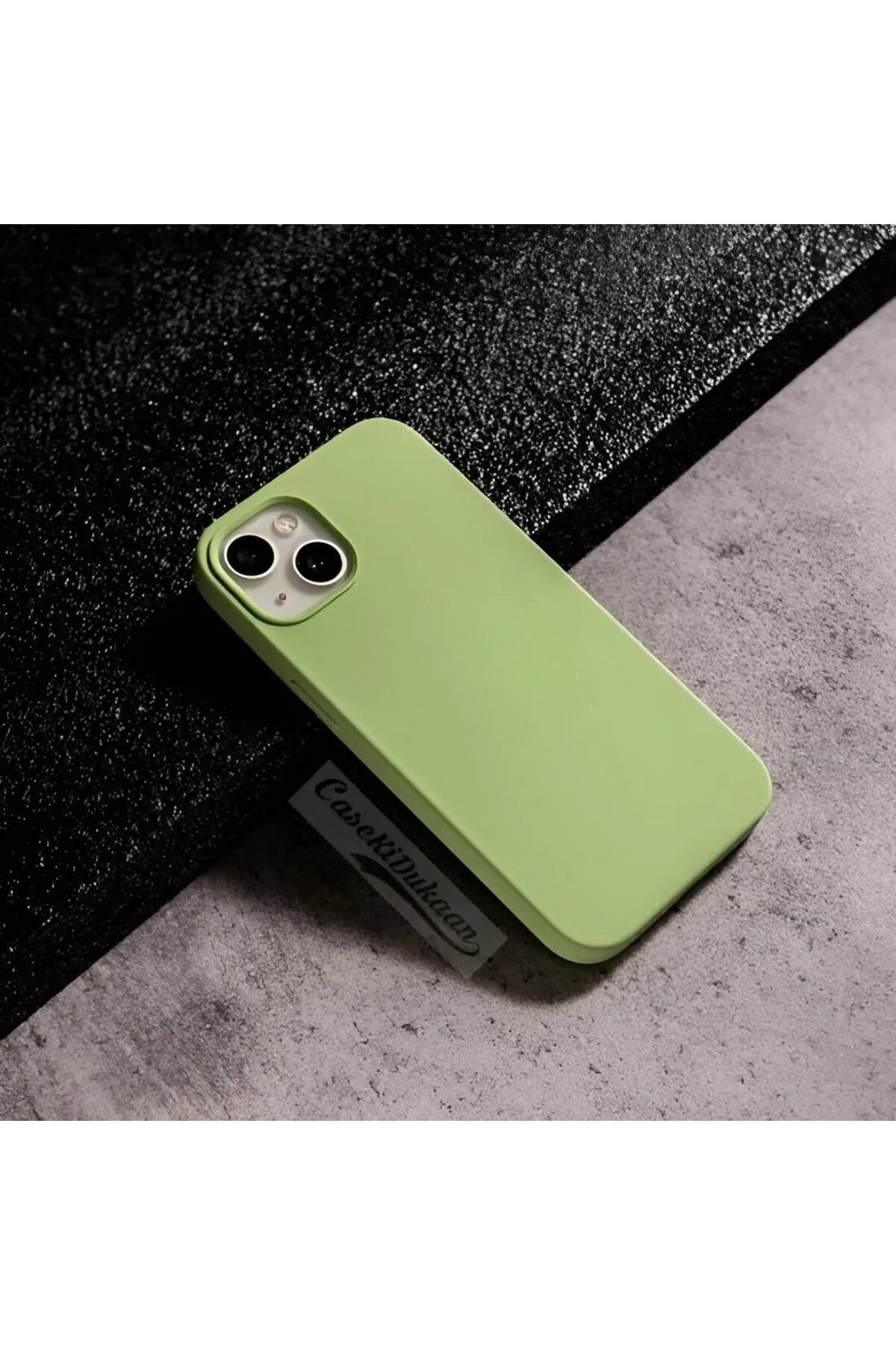 CaseKİdükkan Iphone 13 Ve 14 Ile Uyumlu Lansman Silikon Kılıf Premium A Class - Fıstık Yeşil