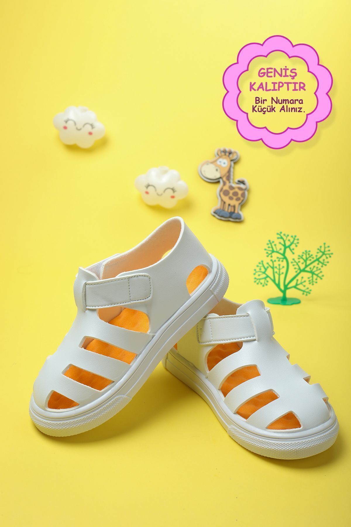 Moda Lime-Unisex Velcro Talpă flexibilă Ortopedică completă Durabilă Mucegai lată Sandale sport pentru copii Papuci 6