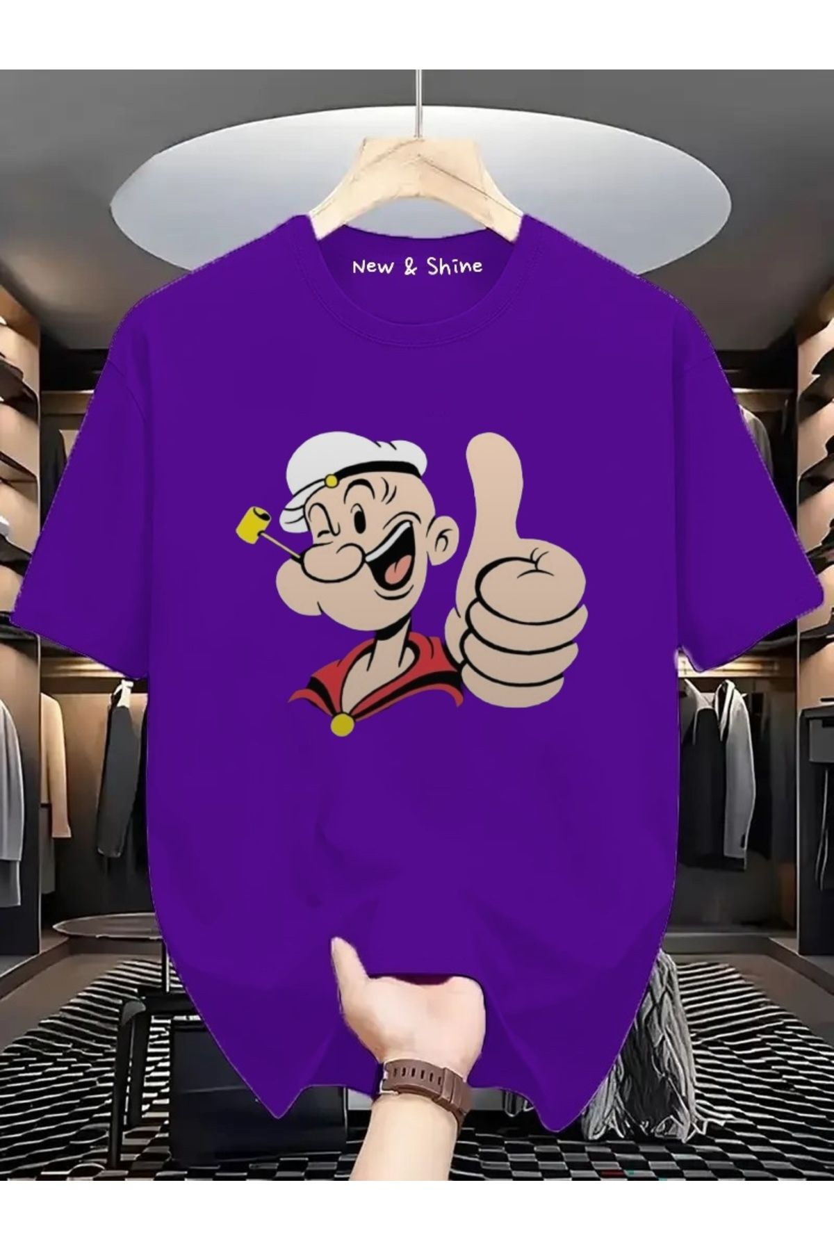 New Shine Temel Reis Büyük Beden Oversize T-Shirt