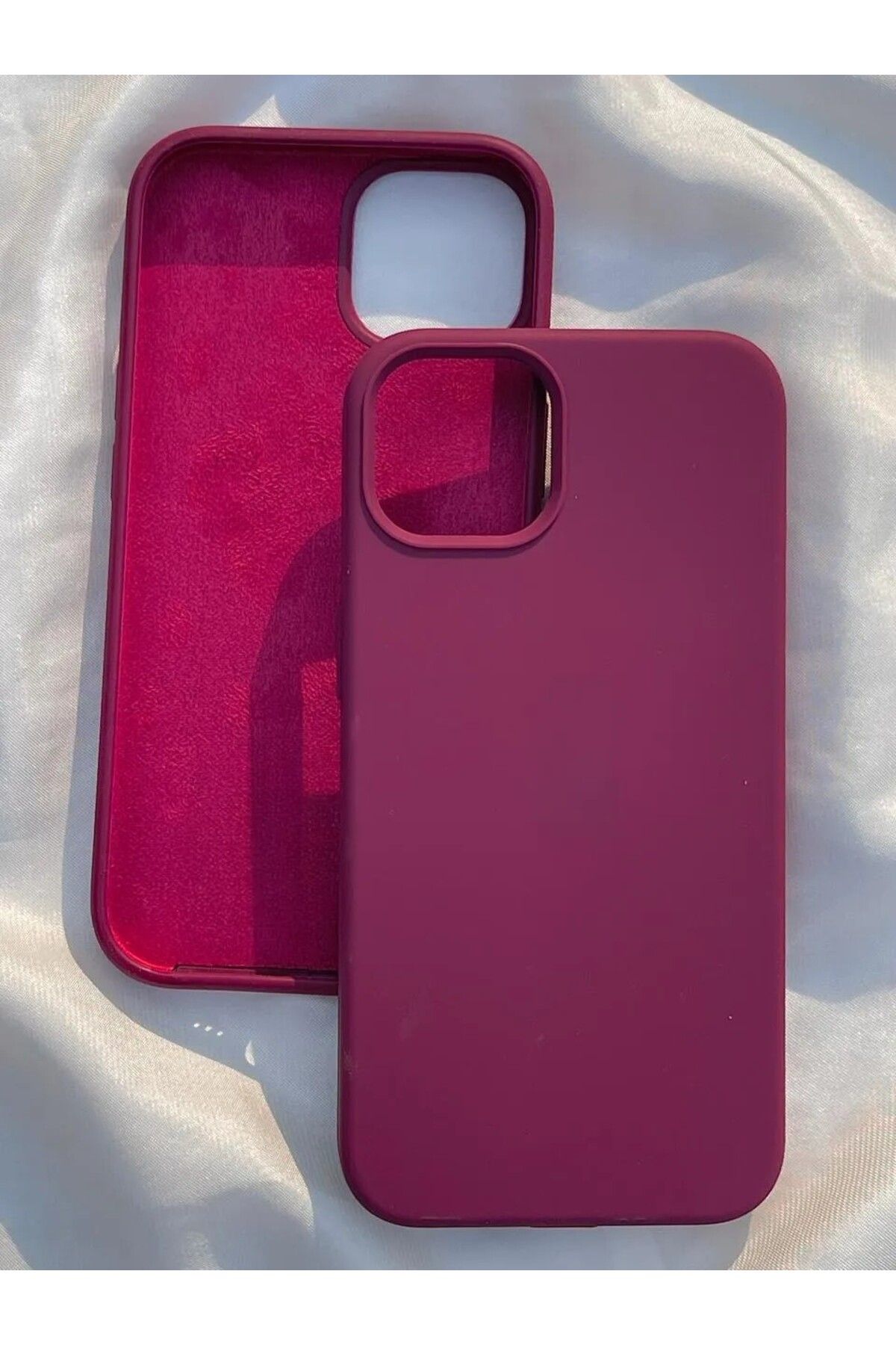 CaseKİdükkan Iphone 13 Ve 14 Ile Uyumlu Lansman Silikon Kılıf Premium A Class - Bordo