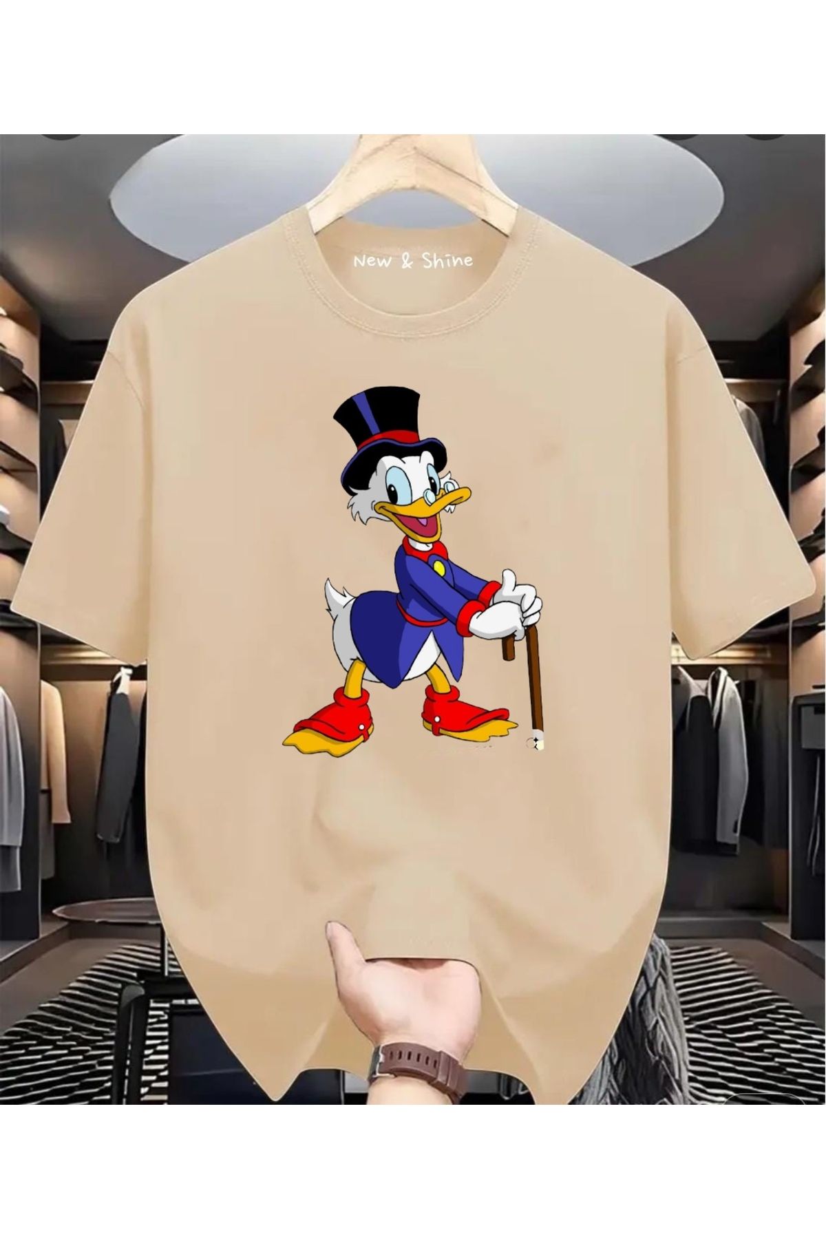 New Shine Uncle Duck Büyük Beden Oversize T-Shirt