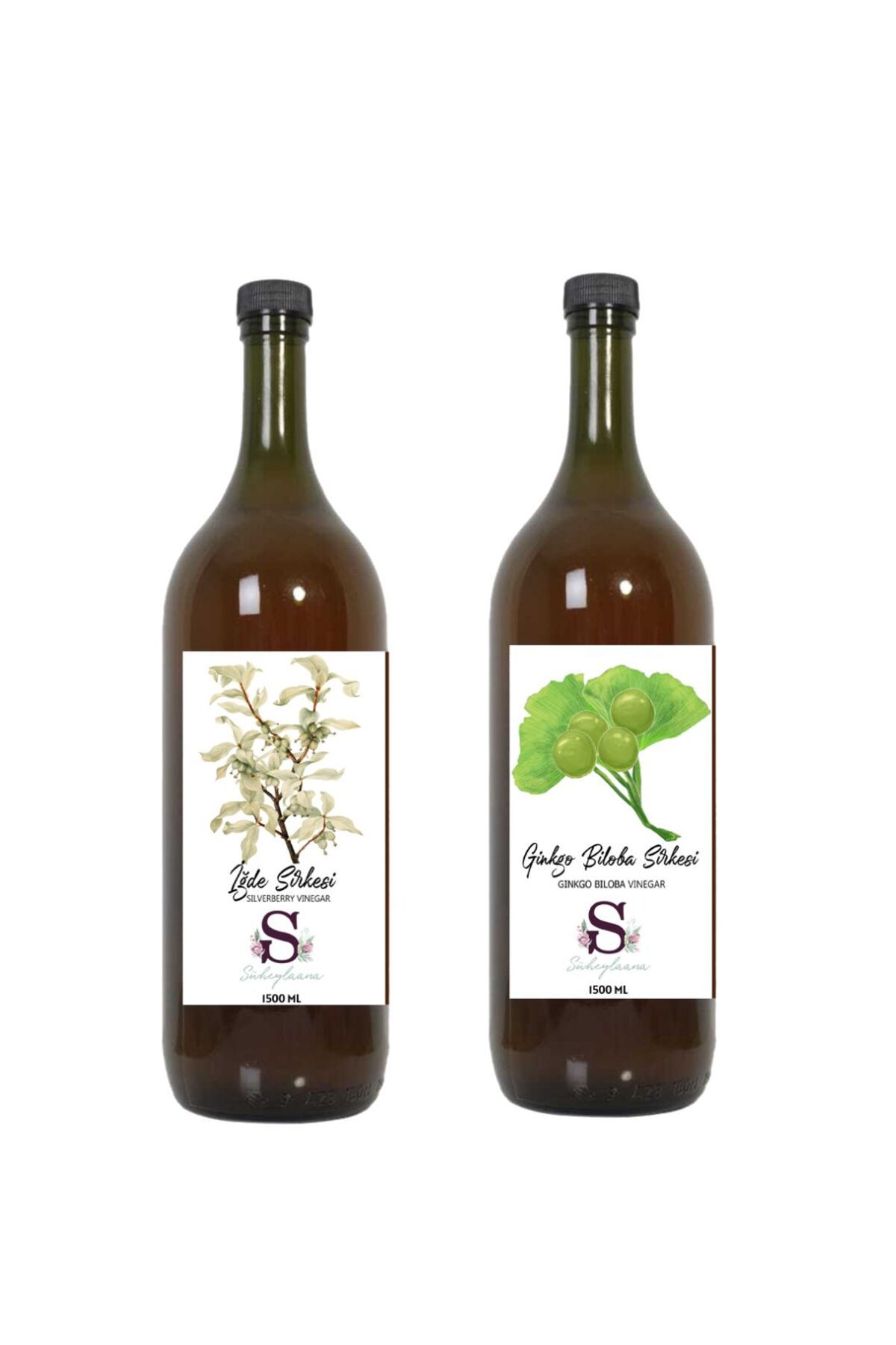 Süheylaana Doğal İğde Sirkesi 1500 Ml - Doğal Ginkgo Biloba Sirkesi 1500 Ml