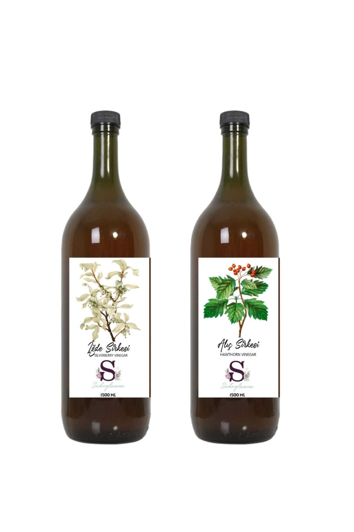 Süheylaana Doğal İğde Sirkesi 1500 Ml - Doğal Gül Sirkesi 1500 Ml