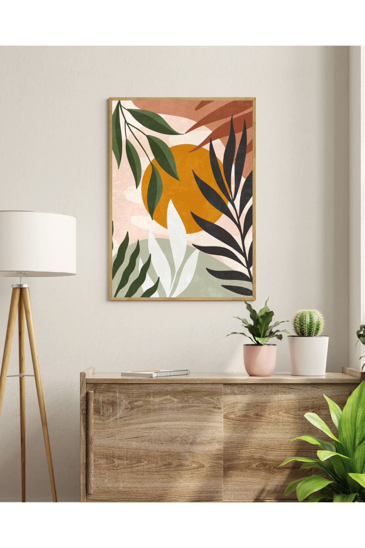 woodhomeworks tek parça salon ofis dekor tablo