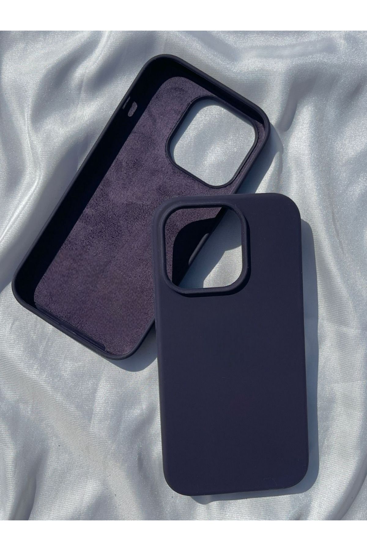 CaseKİdükkan Iphone 13 Ve 14 Ile Uyumlu Lansman Silikon Kılıf Premium A Class - Derin Mor