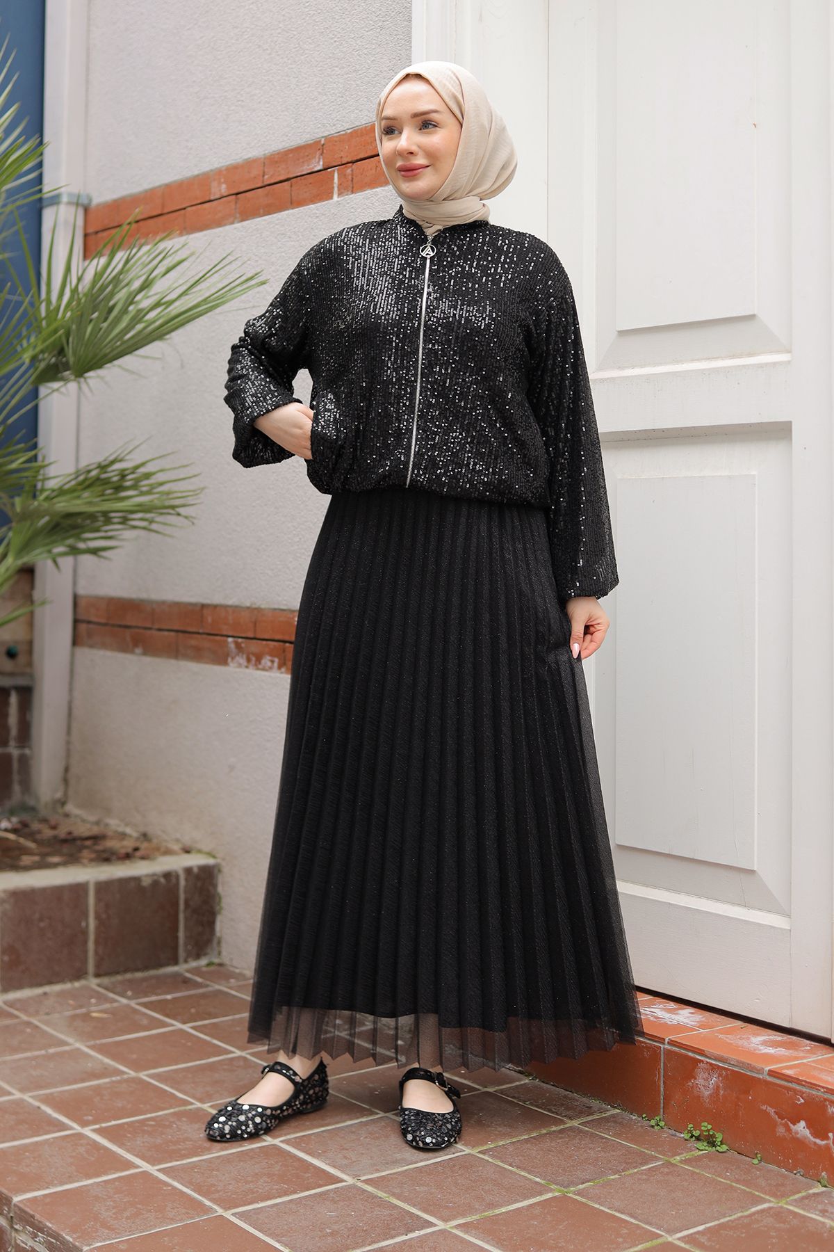Armine TREND Yeni Sezon Pul Payet Abiye Ceket 25DSB506 Modaayka