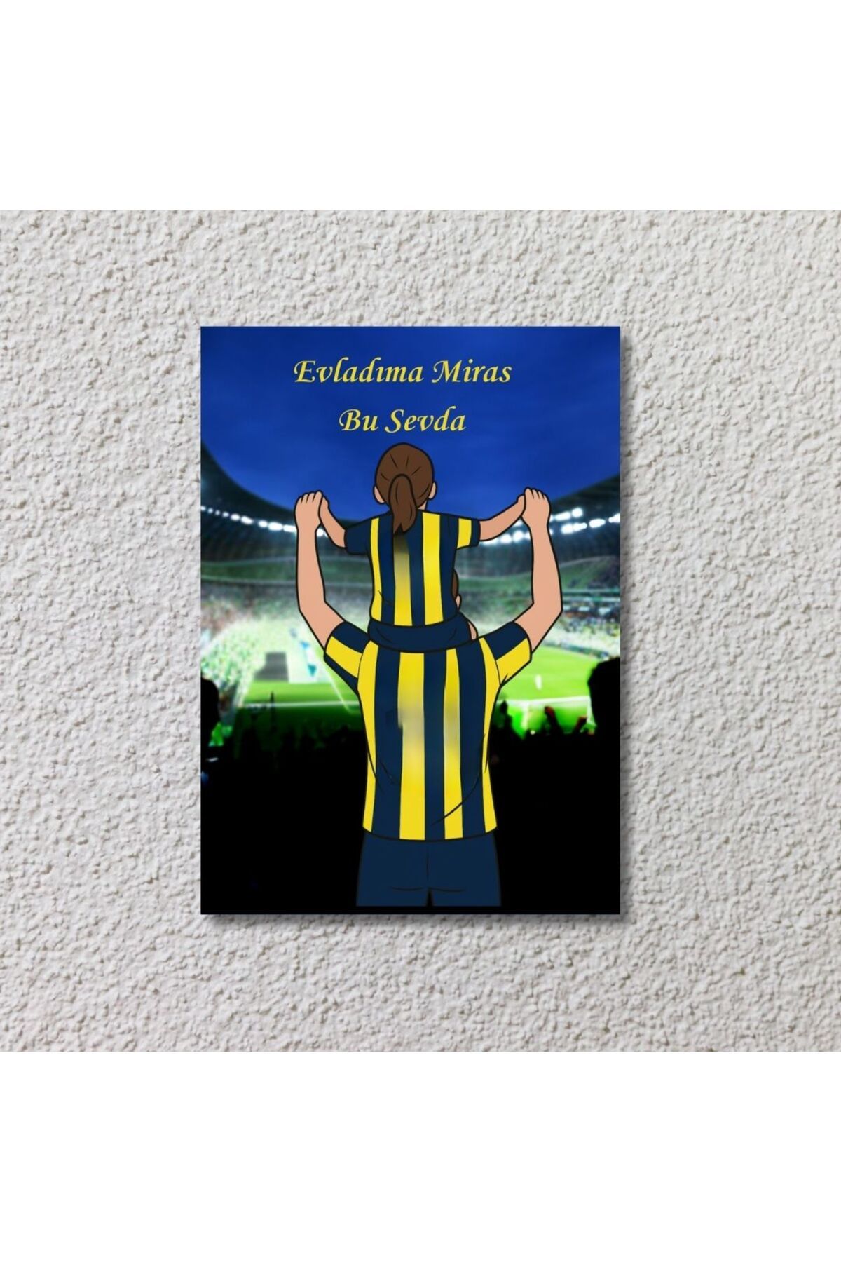 gifttime Kişiye Özel Baba Kız Tasarımlı Evladıma Miras Bu Sevda Tasarımlı Mdf Tablo