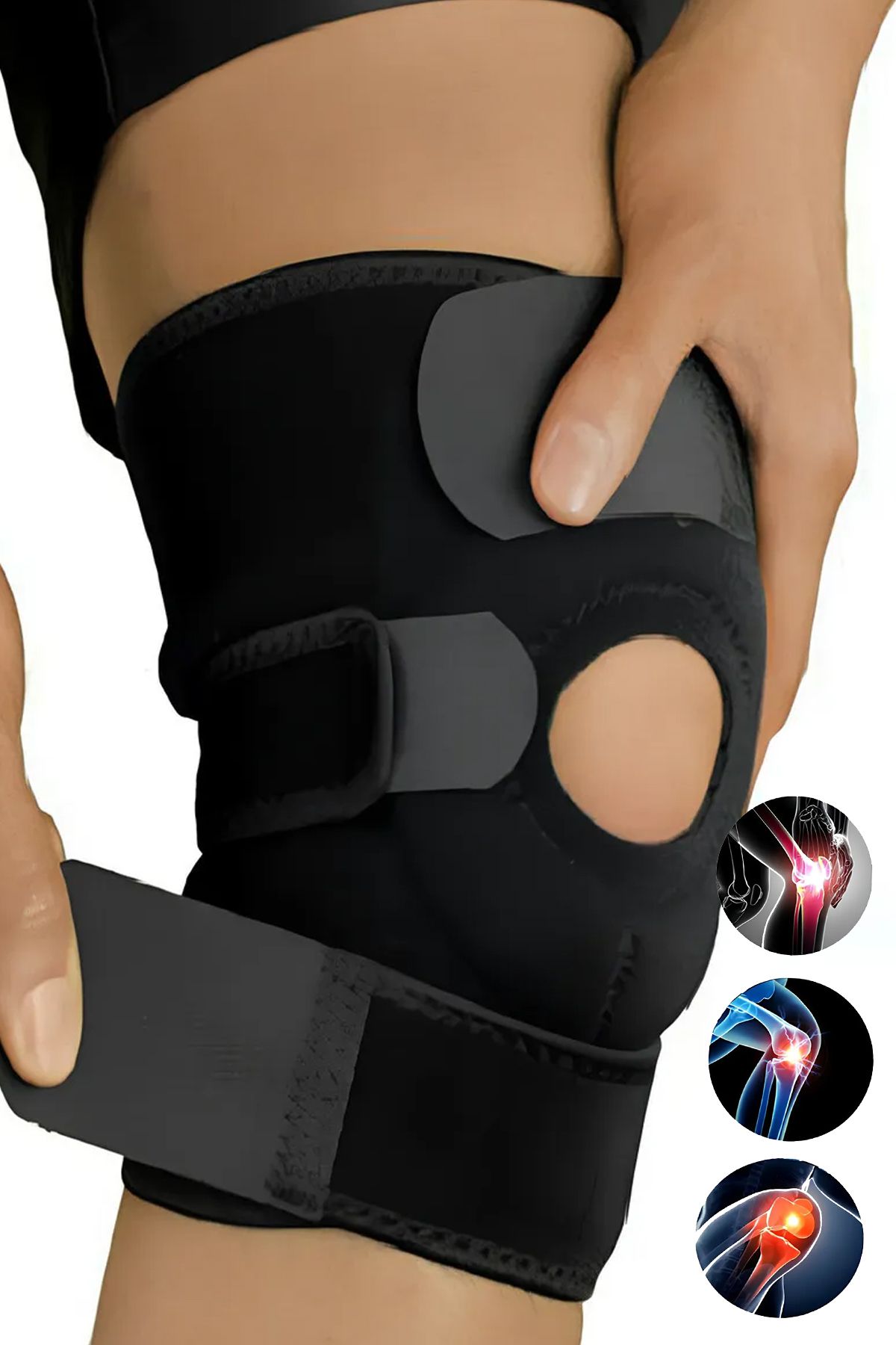 Erkamed Dizlik Patella Ligament Destekli Dizlik Ayarlanabilir Koruyucu Diz Korsesi