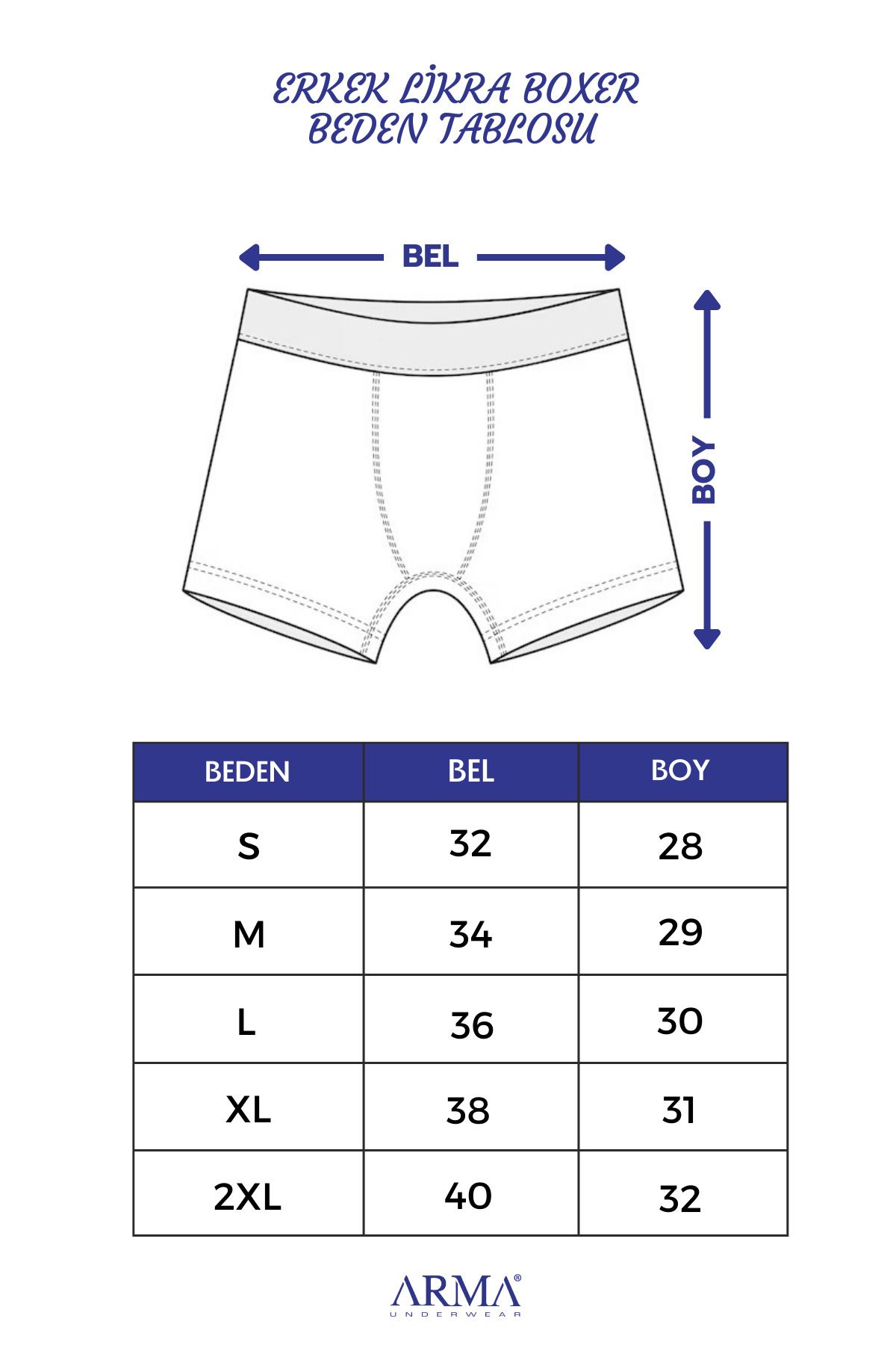Arma Yıldız-Ανδρικό Boxer Lycra Flexible ύφασμα μικτών χρωμάτων 6 συσκευασιών Άνετη εφαρμογή 2