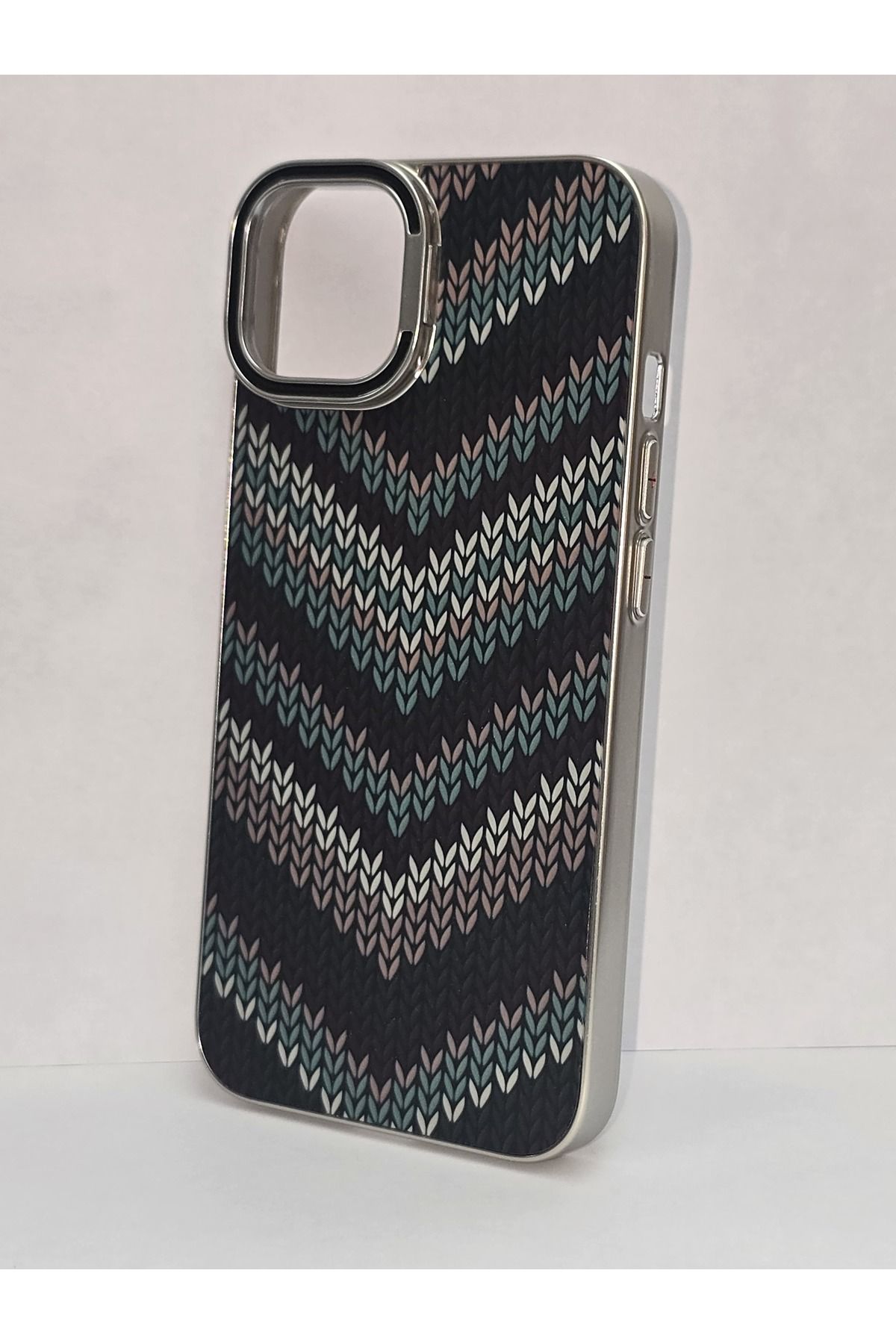 FATÖZ ACCESSORY İphone 13 14 Uyumlu Zik Zak Desenli Telefon Kılıfı