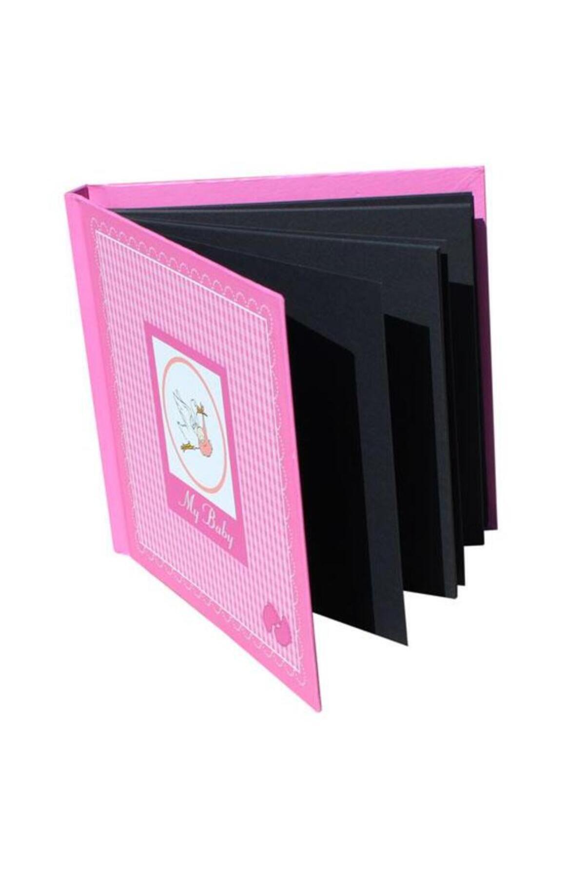 Dijital Dünyası My Baby Pembe 20 Yaprak-40 Sayfa 30x30 Büyük Boy Kendin Yap Anı Defteri Beyaz Kalem&bant Hediyeli fotoğrafı 4 (önizleme)