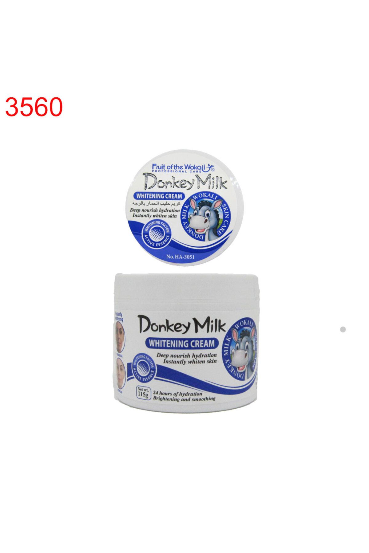 Terca Donkey Milk Whitening Cream - Snow White Cilt Beyazlatıcı , Aydınlatıcı Leke Karşıtı 115g