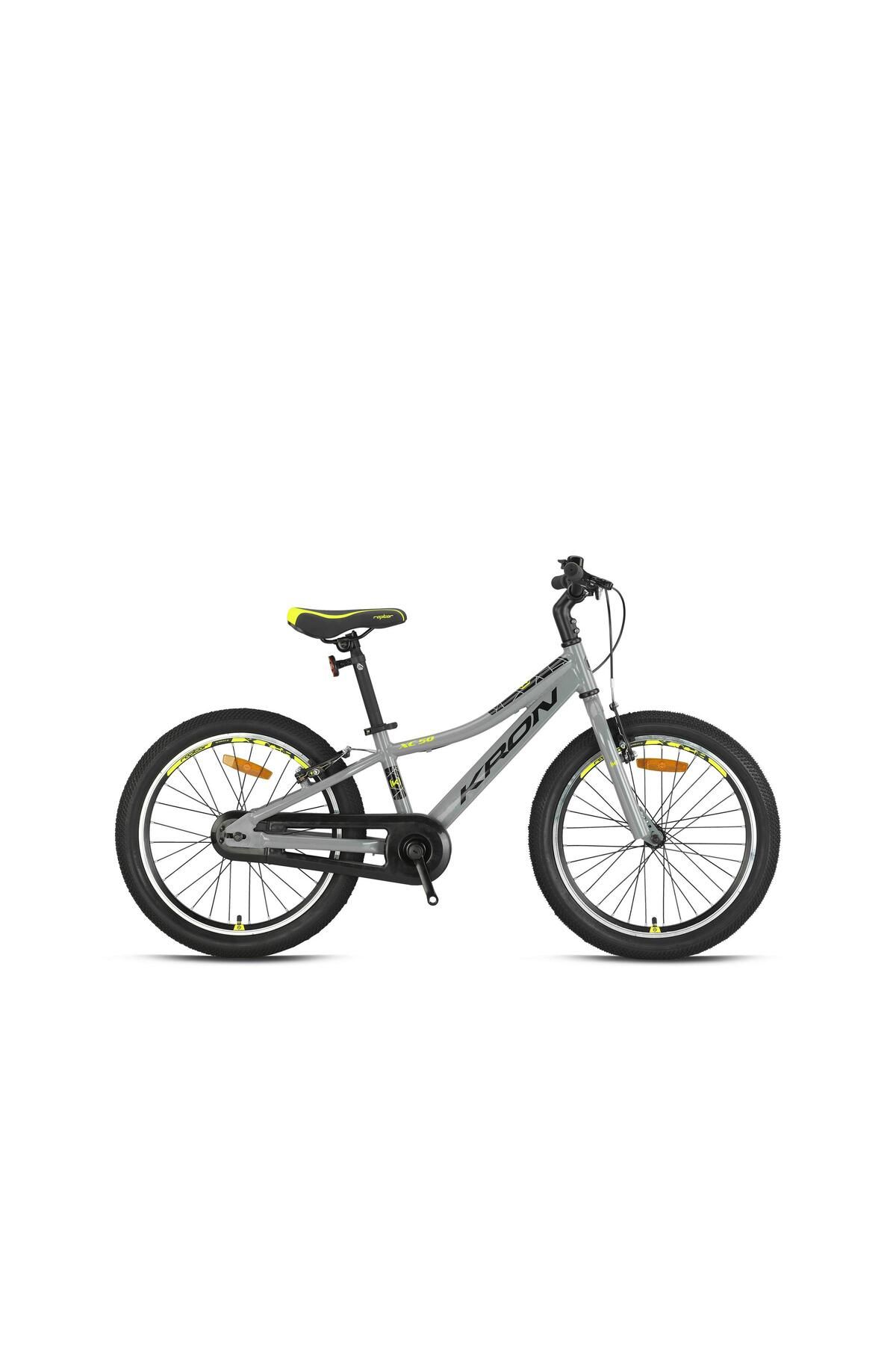 Kron XC 50 - 20 MTB - 10' - Single Speed - V.B - Nardo Gri-Siyah/Neon Sarı