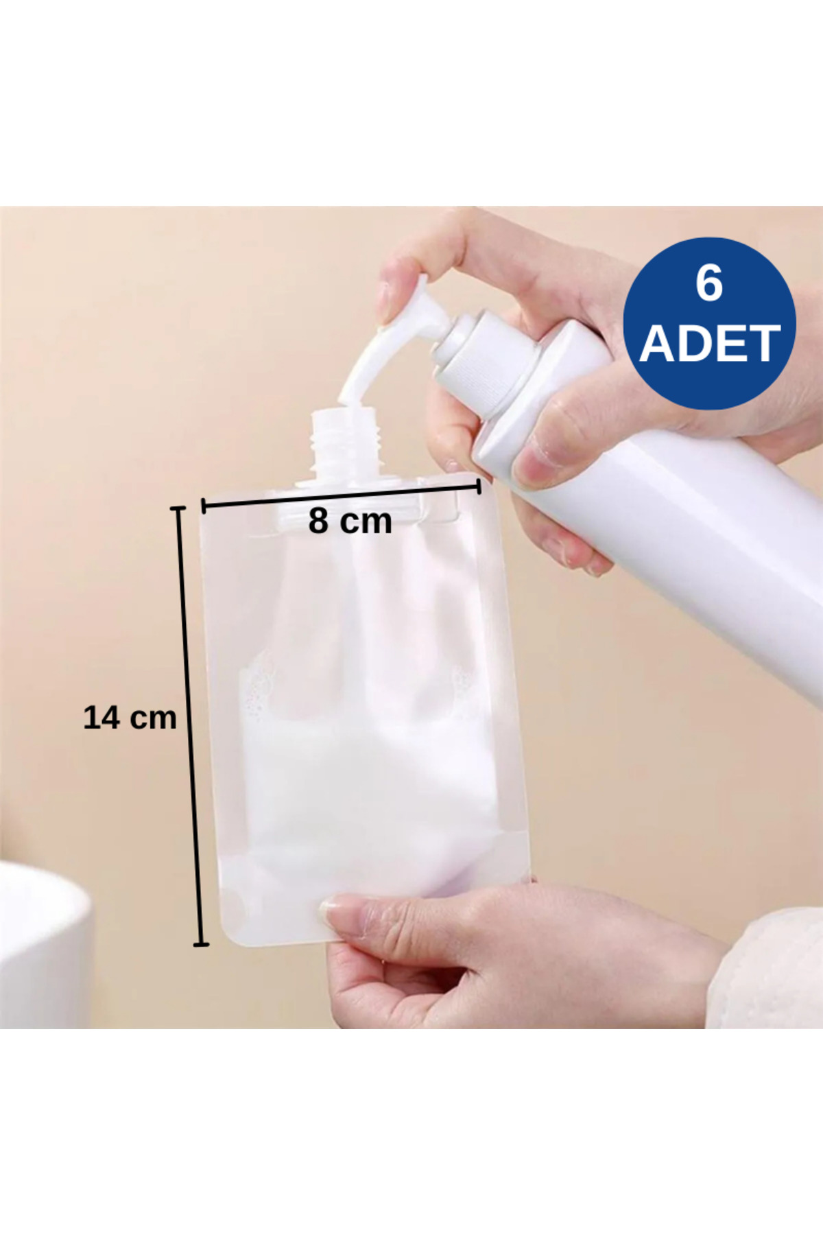 1 Adet Taşınabilir Sıvı Seyahat Kiti Pratik Sıvı Seyahat Torbası 100 ml — نارنجی tfc43209124 — تصویر 6 از 9