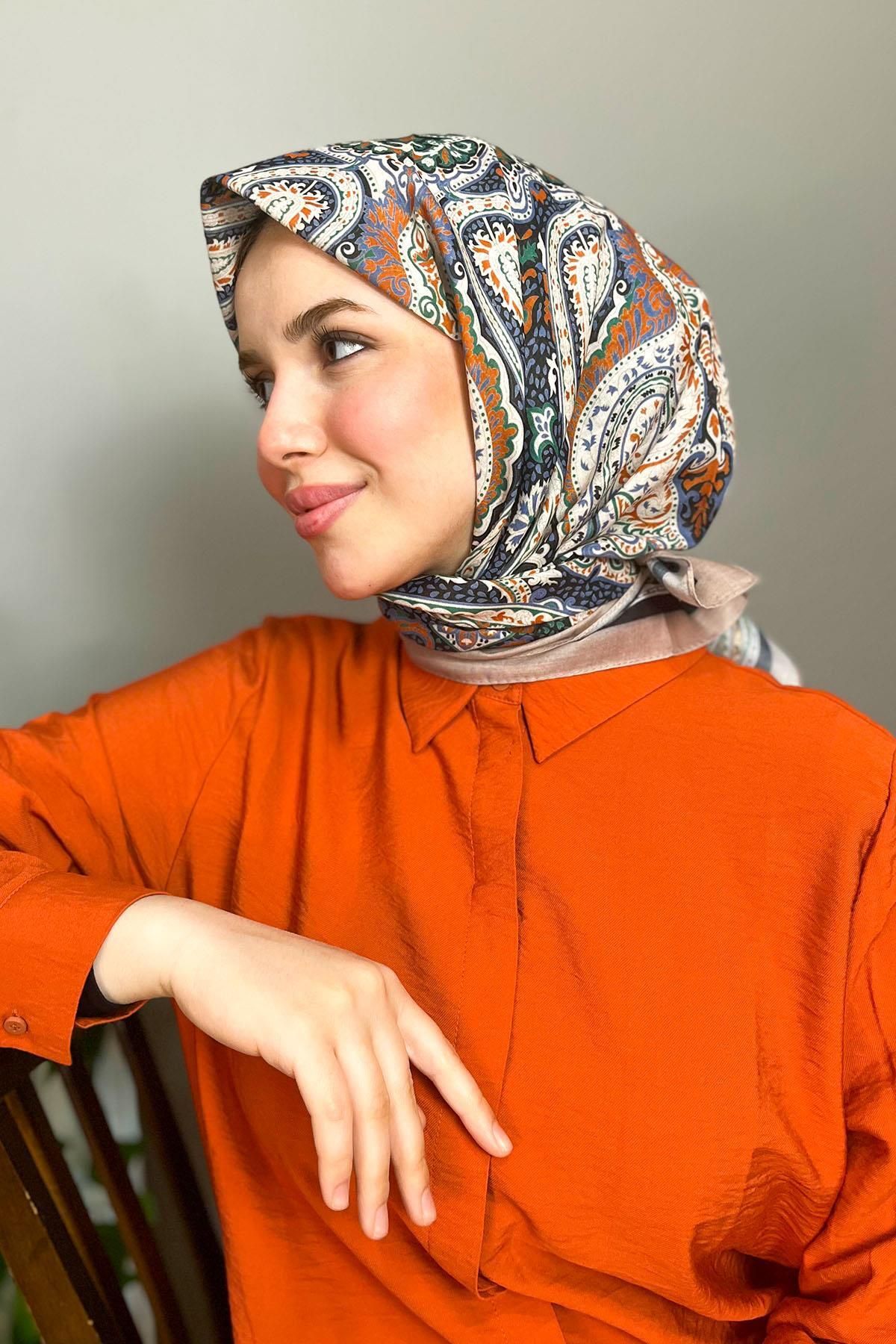 Sultan Eşarp-Sultan Fresh Cotton Scarf - Authentic Pattern - Sfe004-04 1