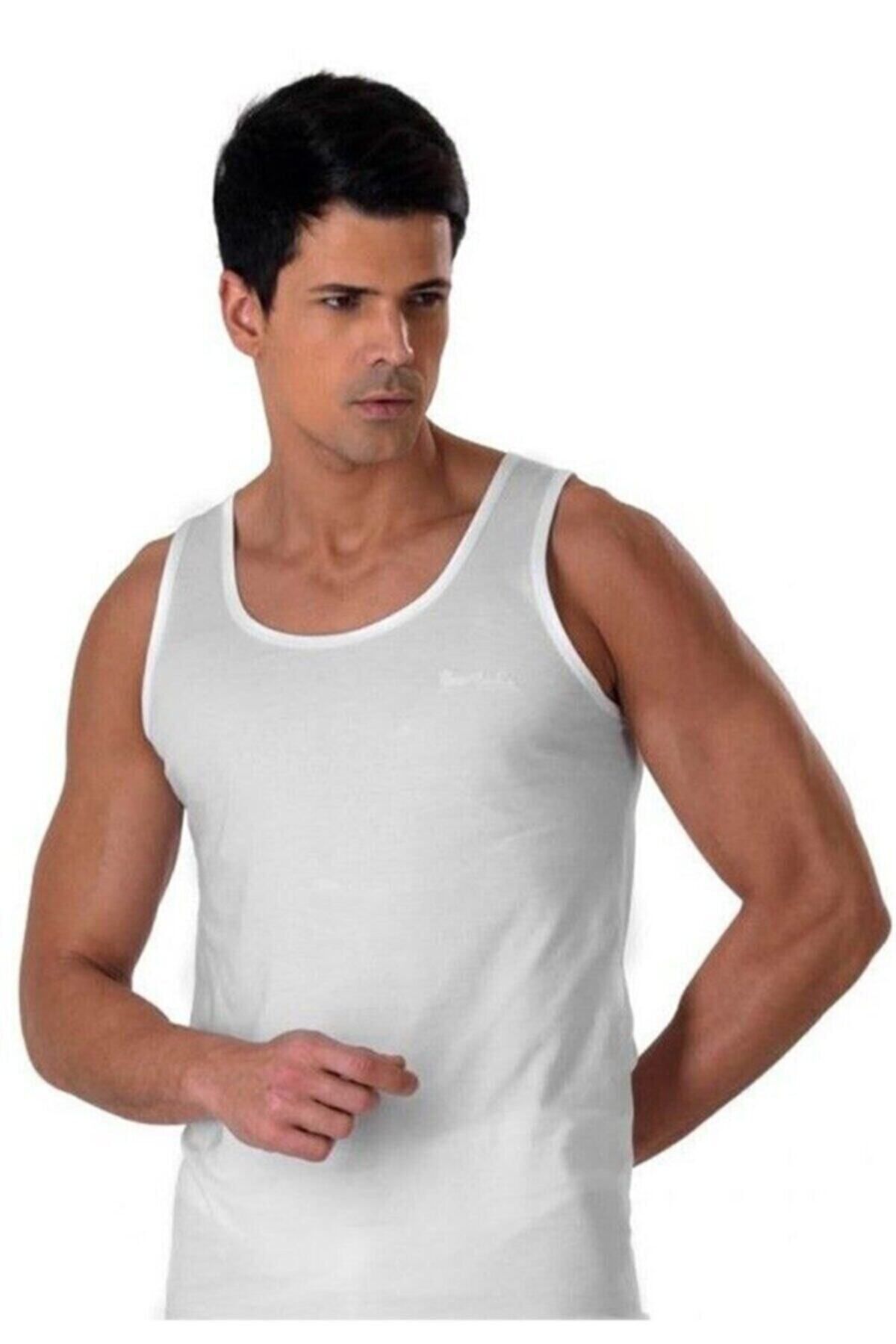 Pierre Cardin %100 Pamuklu Penye Beyaz Erkek Atlet