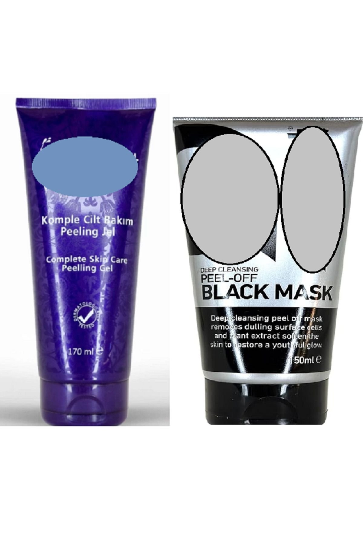 Der Shine Soyulabilir Siyah Maske 150ml & Cilt Yenileyici Peeling Jel 170 Ml