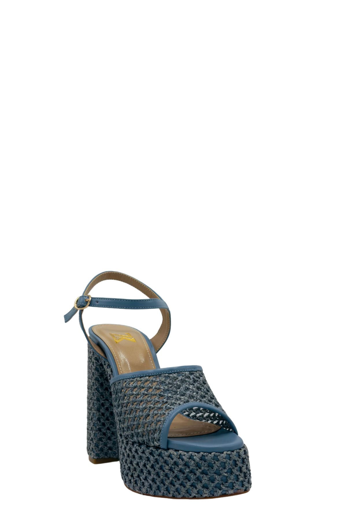 کفش مجلسی زنانه 041 2500019 آبی اورجینال Moulin Shoes