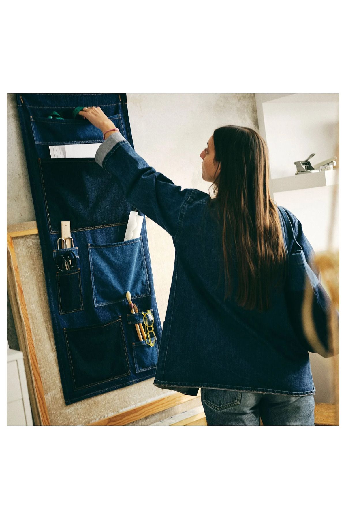 IKEA Asılabilir Düzenleyici, Hobi Düzenleyici Çok Amaçlı Mutfak Atölye Çocuk Odası Düzenleyici 45x110 cm