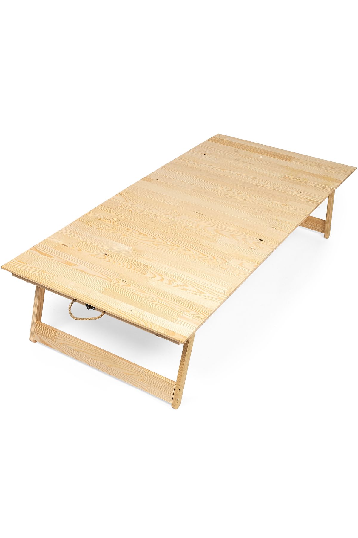 LİVİNGSTORE Katlanabilir Ahşap kamp-balkon-bahçe Masası – 70x150 cm – Doğal Renk – Taşınabilir & Kurulumsuz