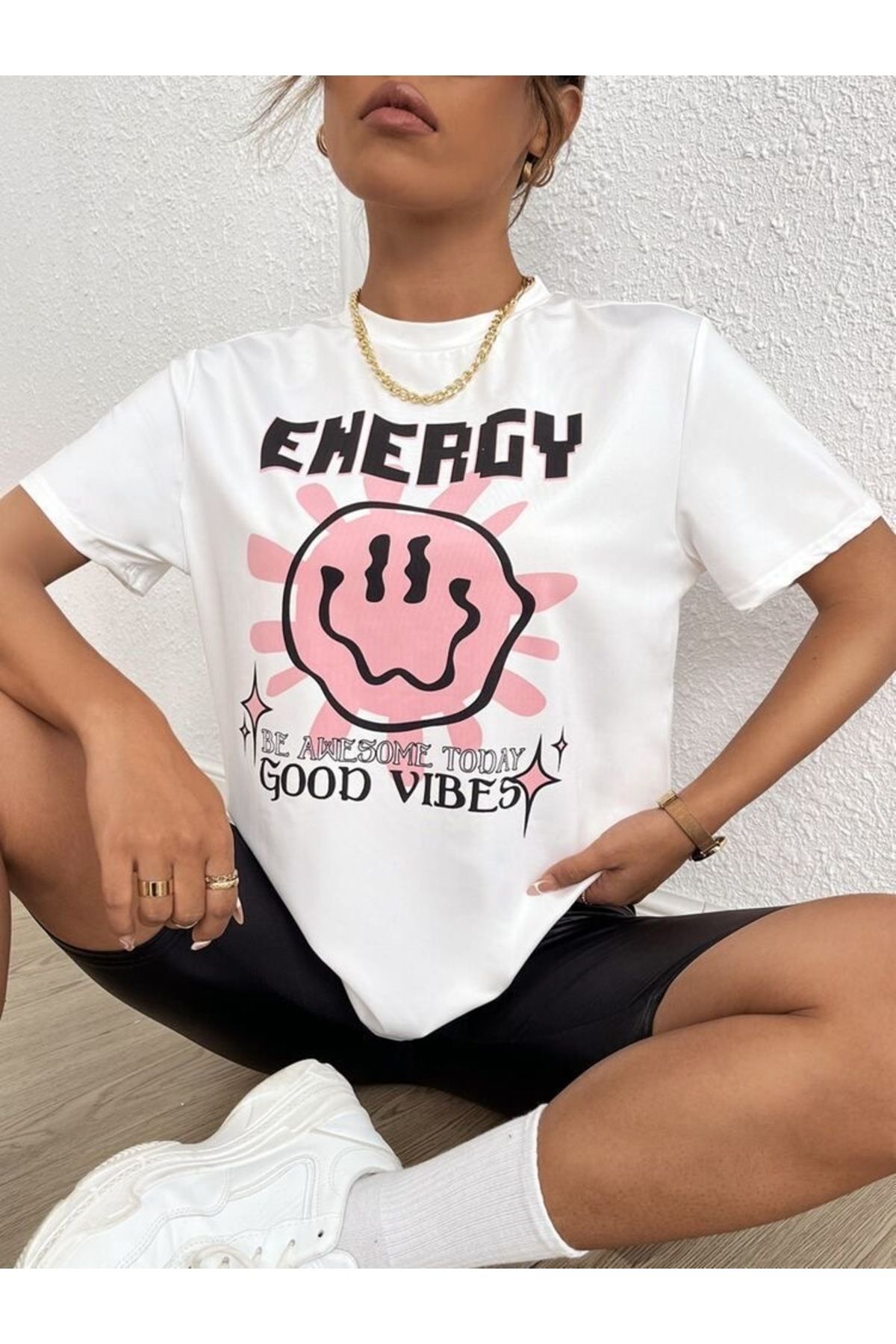 Jose Clothing Oversize Kesim Kısa Kollu Baskılı T-shirt