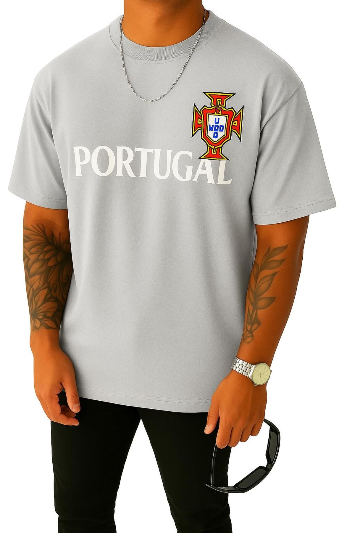 DM DOLCE MORE PORTUGAL BASKILI TİŞÖRT