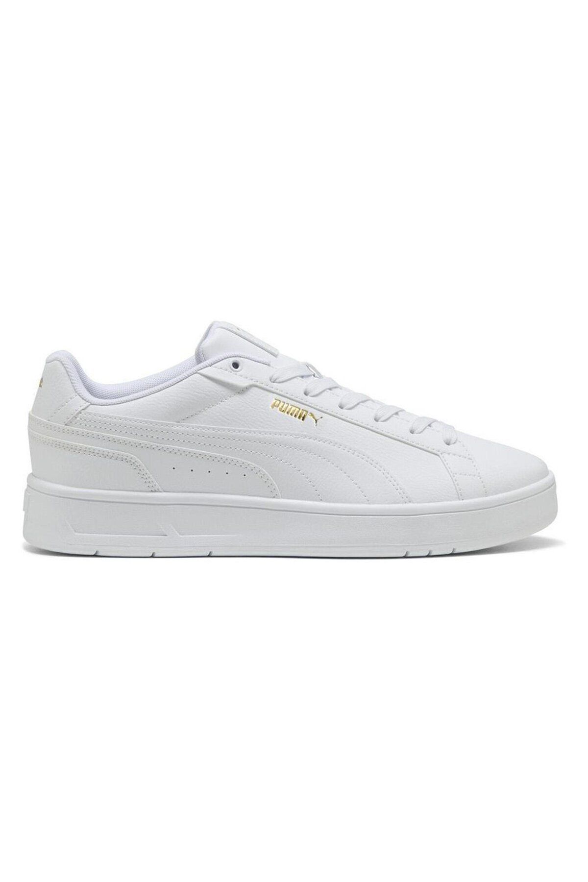 Puma 400284 05 Court Classico Beyaz-Beyaz-Gold Erkek Spor Ayakkab