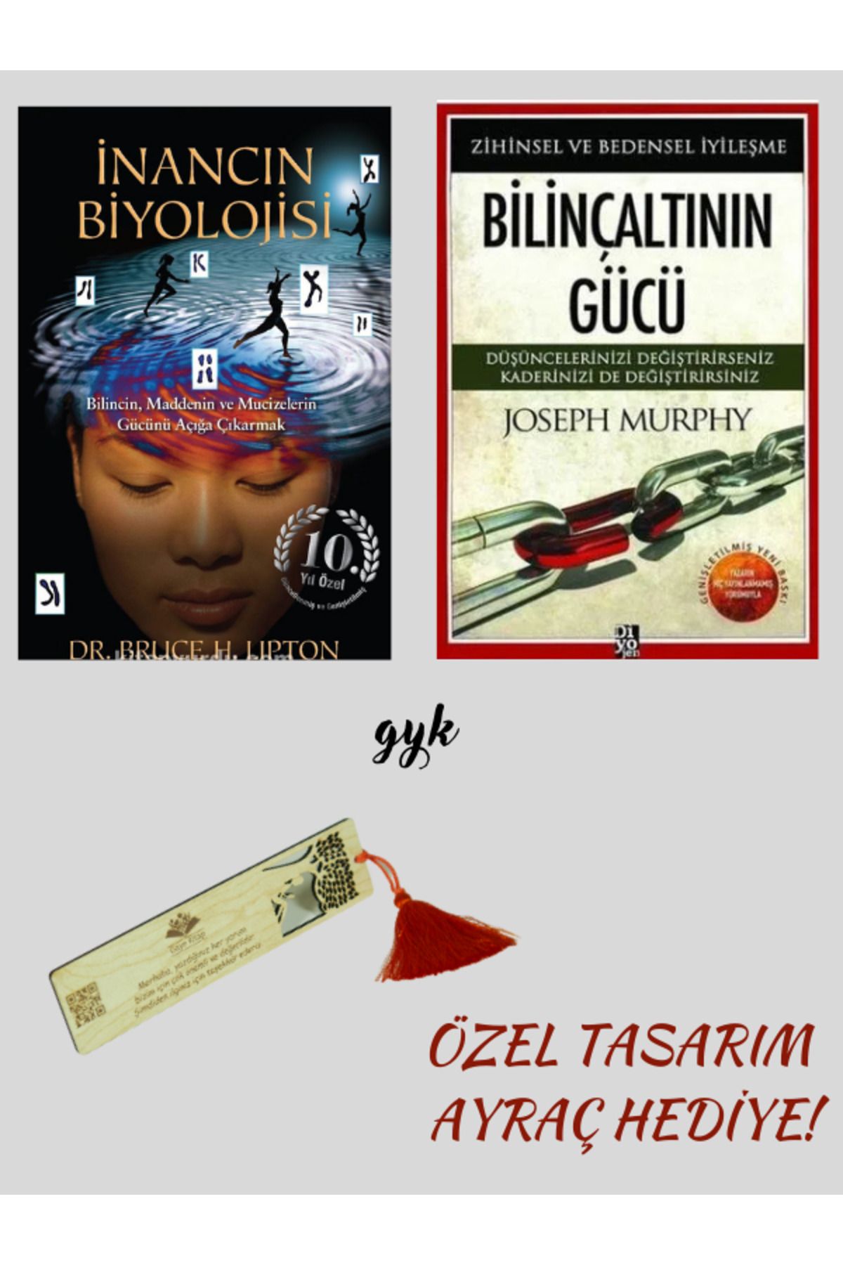 Diyojen Yayıncılık İnancın Biyolojisi ve Bilinçaltının Gücü 2'li SET (AYRAÇ HEDİYELİ!)