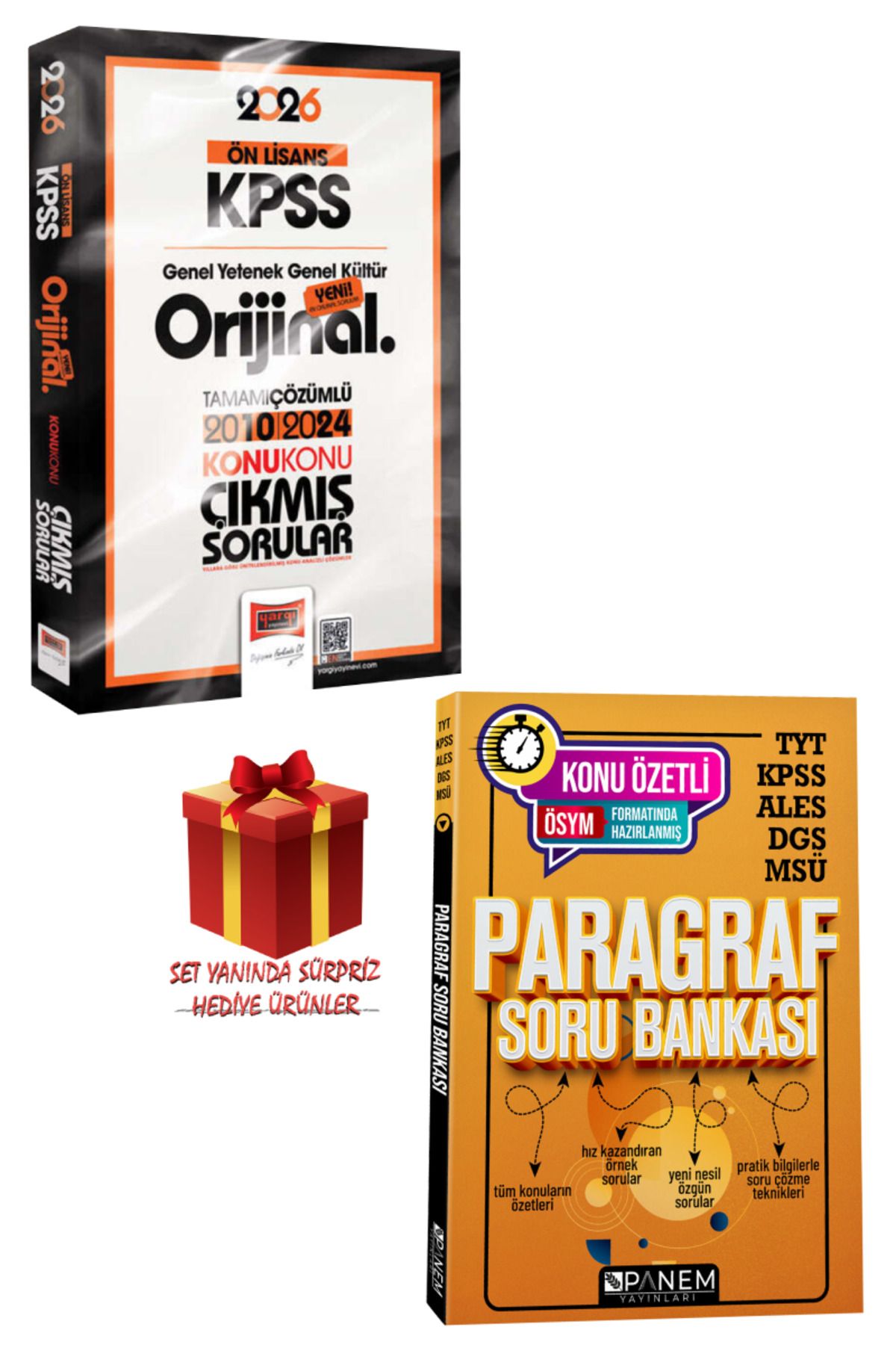 Yargı Yayınları 2026 KPSS Ön Lisans GYGK Orijinal Konu Konu Çıkmış Sorular 2010-2024 + KPSS Paragraf Soru Bankası
