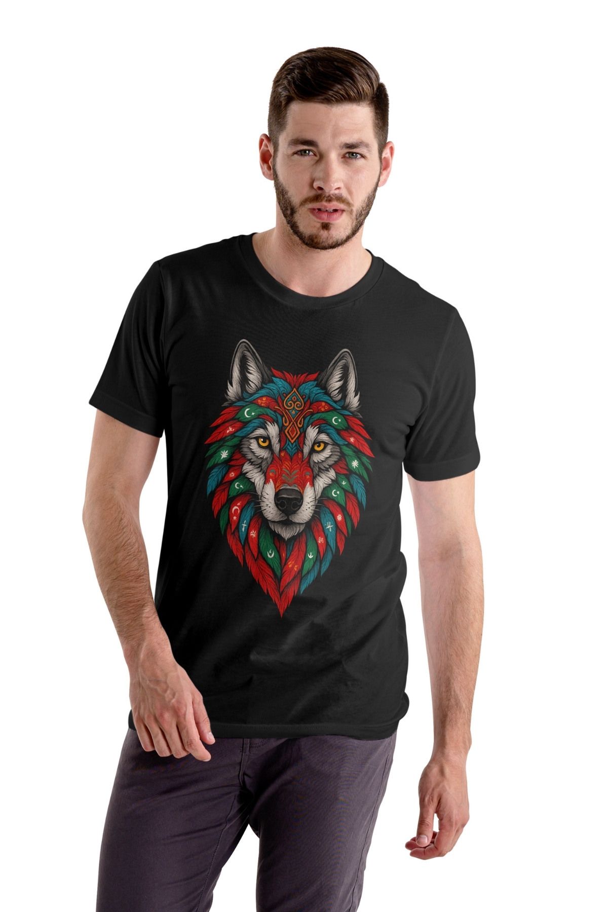 Texclusive İlk Türk Devletleri Bayrakları Bozkurt Tshirt Turan Türk Tişört