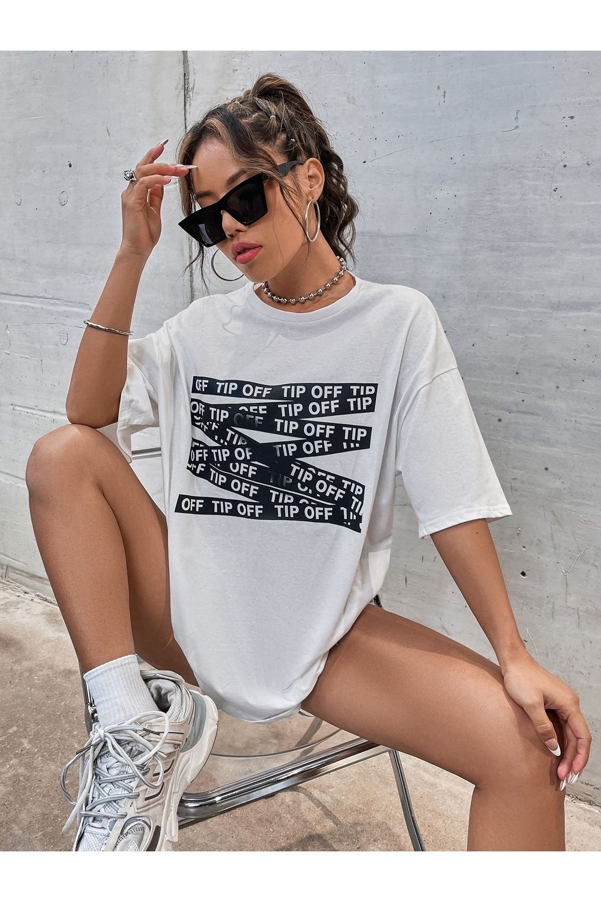 Jose Clothing Oversize Kesim Kısa Kollu Baskılı T-shirt