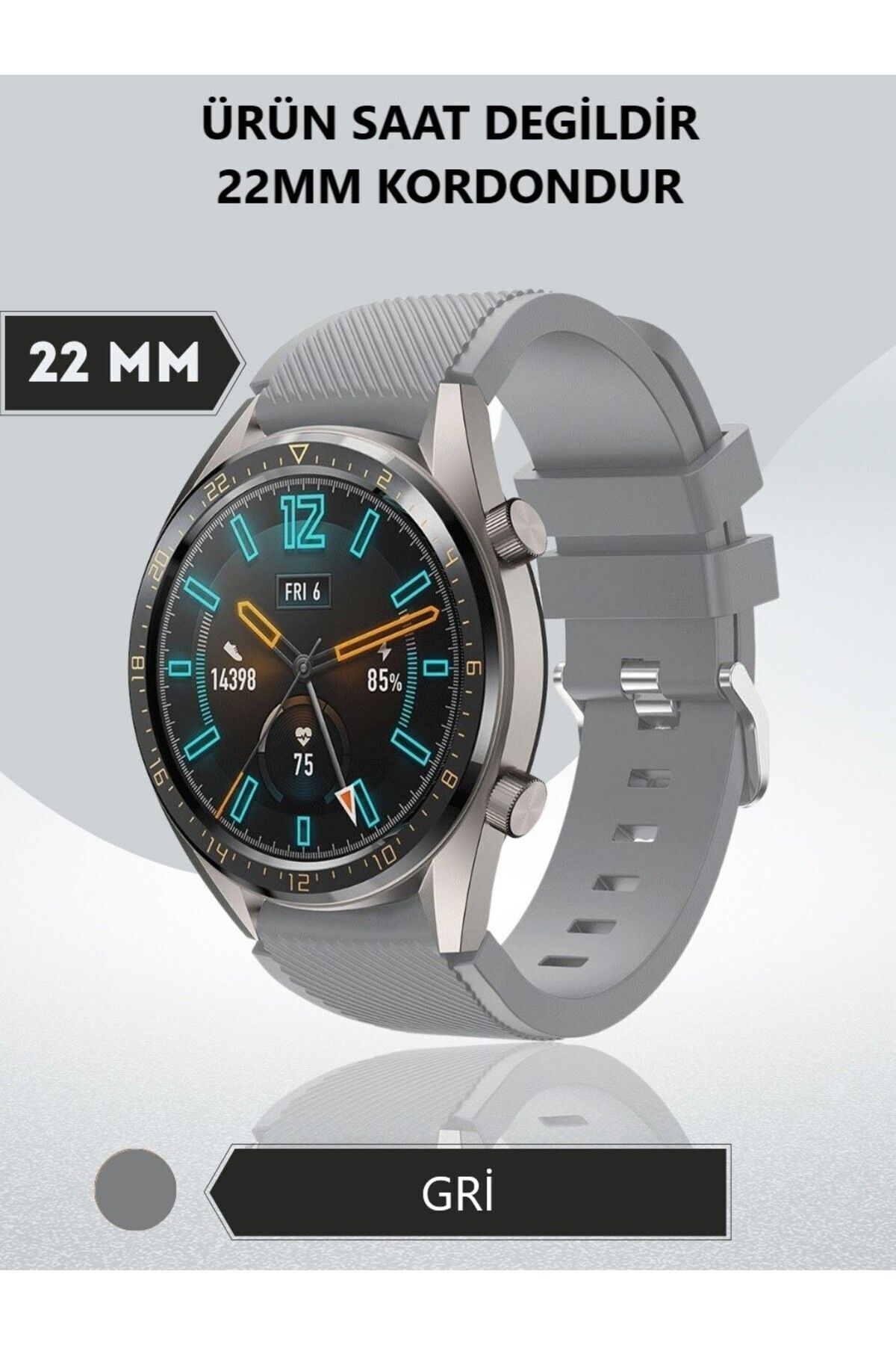 CONOCER Honor Watch Magic 2 (46MM) Çizgi Desenli Silikon Kordon Kayış