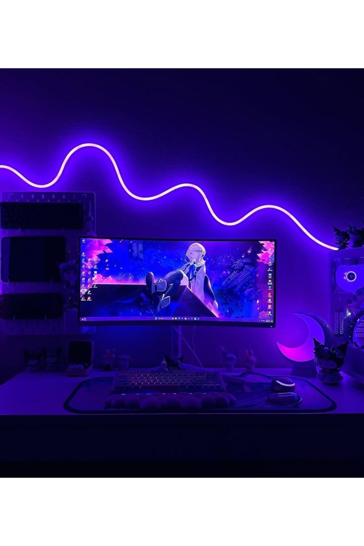 Exem Shop 3 Metre Kumanda Ve Uygulama Kontrollü Wifili Neon Led Şerit