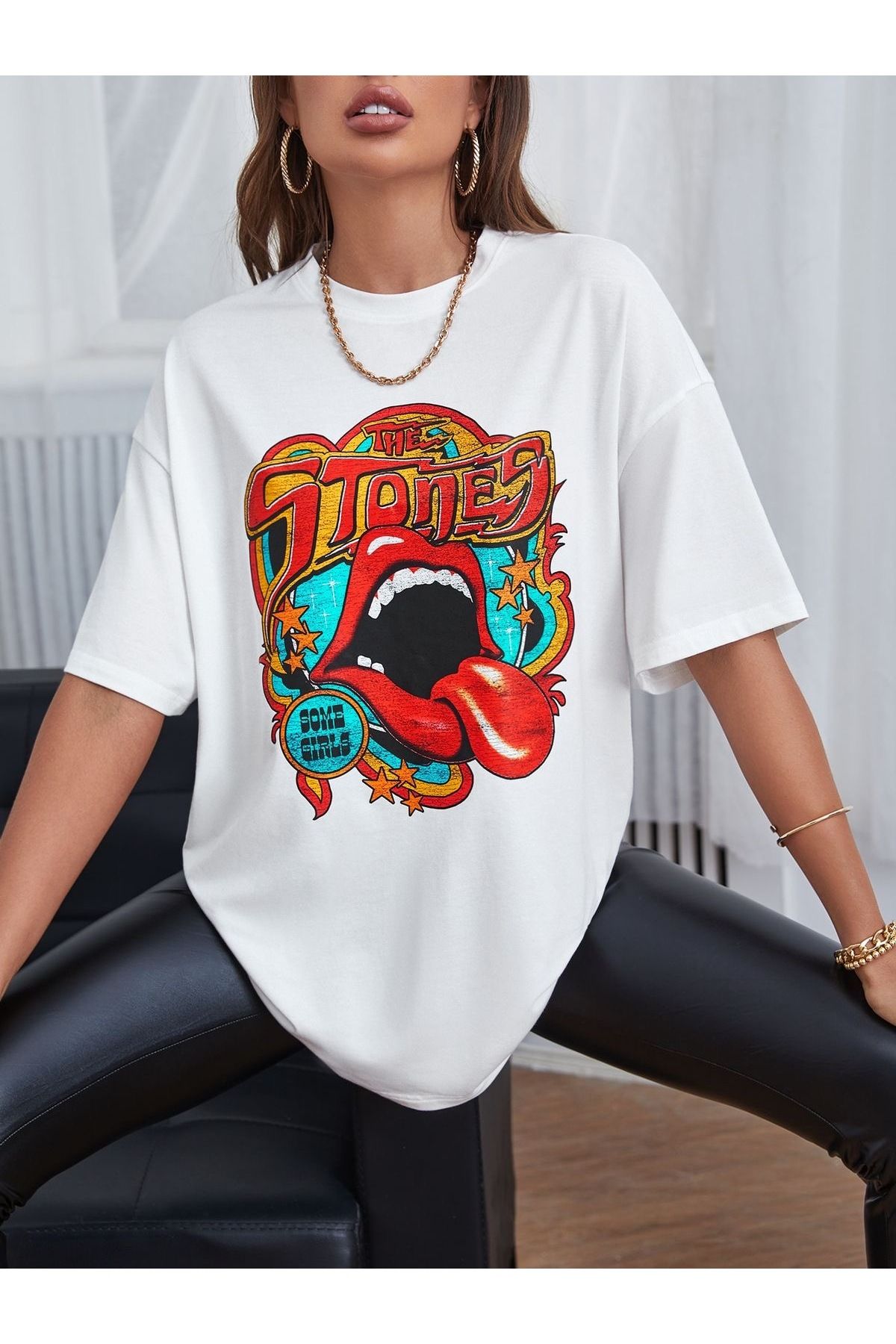 Jose Clothing Oversize Kesim Kısa Kollu Baskılı T-shirt