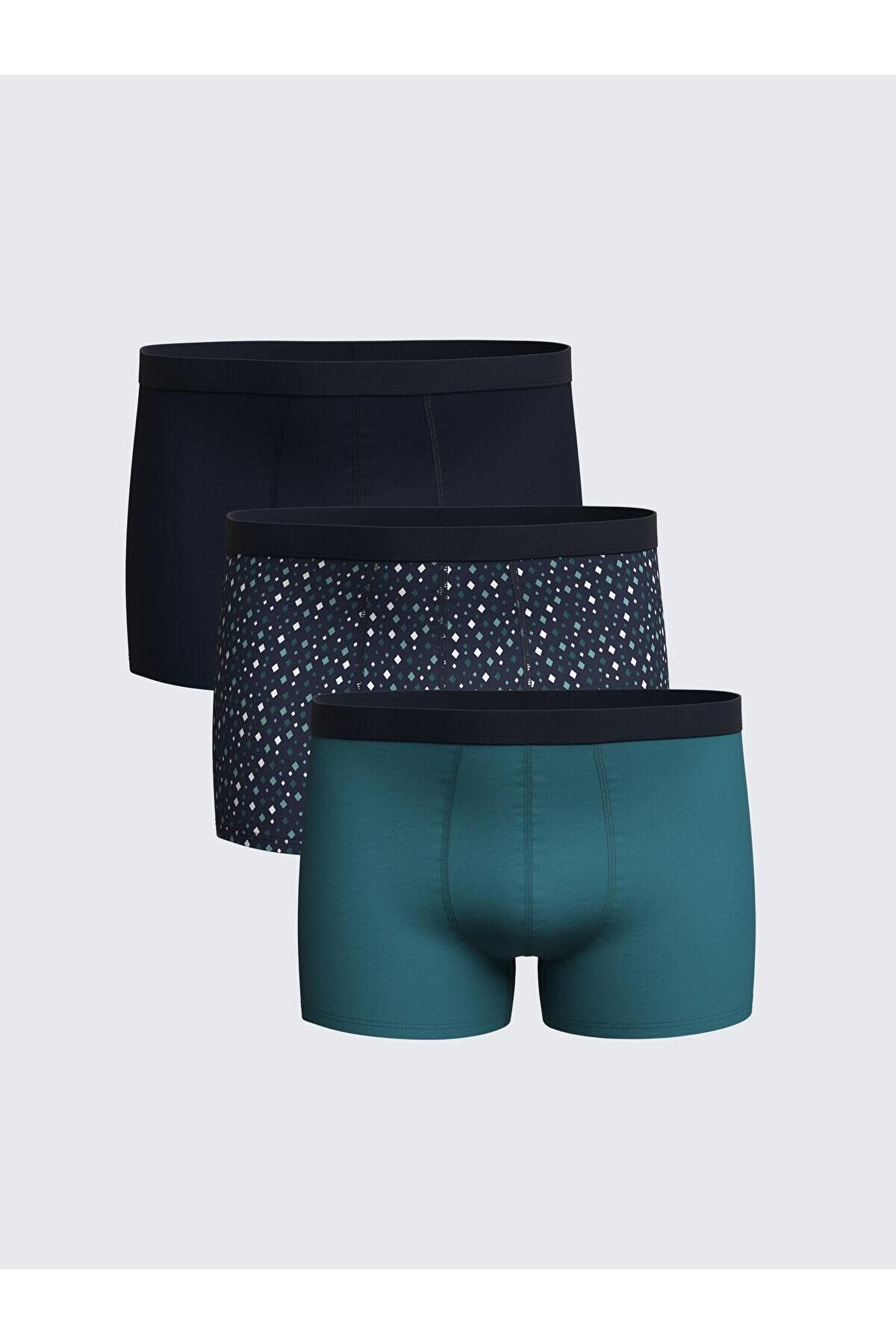 LC Waikiki Standart Kalıp Pamuklu Esnek Erkek Boxer 3'lü (S5)