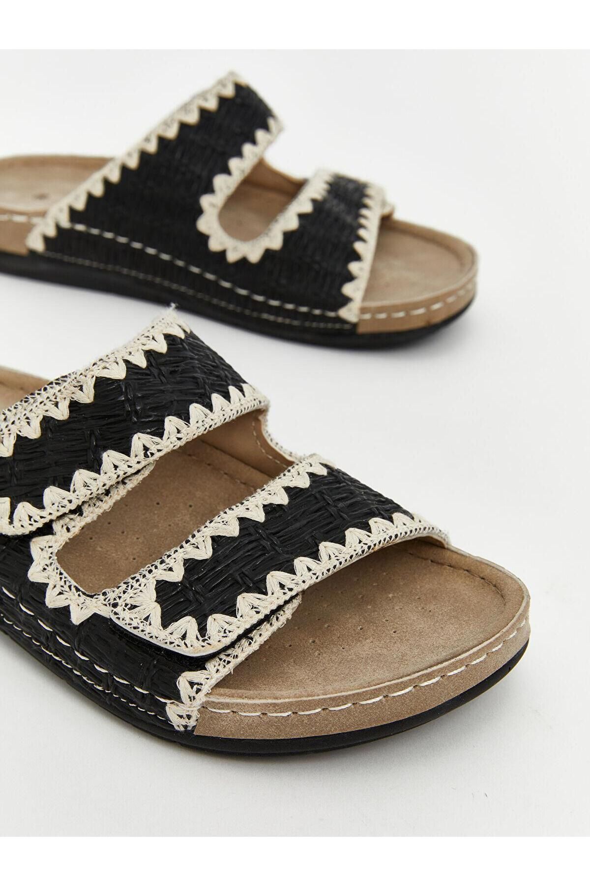 LC Waikiki-Lcw Steps Velcro Double Banded Women's Slippers (S5) 3