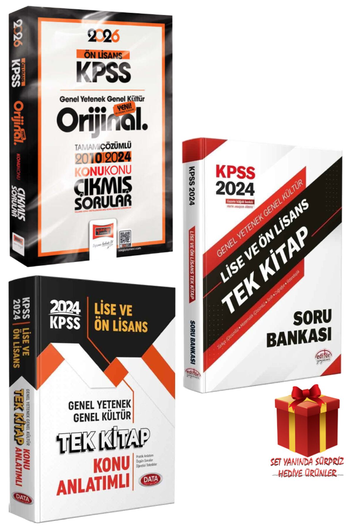 Yargı Yayınları 2026 KPSS Ön Lisans GYGK Orijinal Çıkmış Sorular 2010-2024+Tek Kitap Konu Anlatımı+Soru Bankası Seti