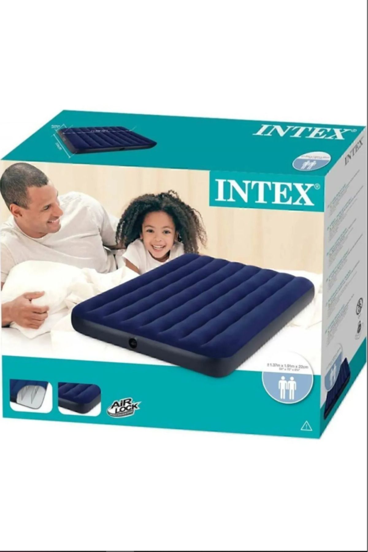 Cross Check Intex 64758 Çift Kişilik Şişme Yatak 137x191x25cm
