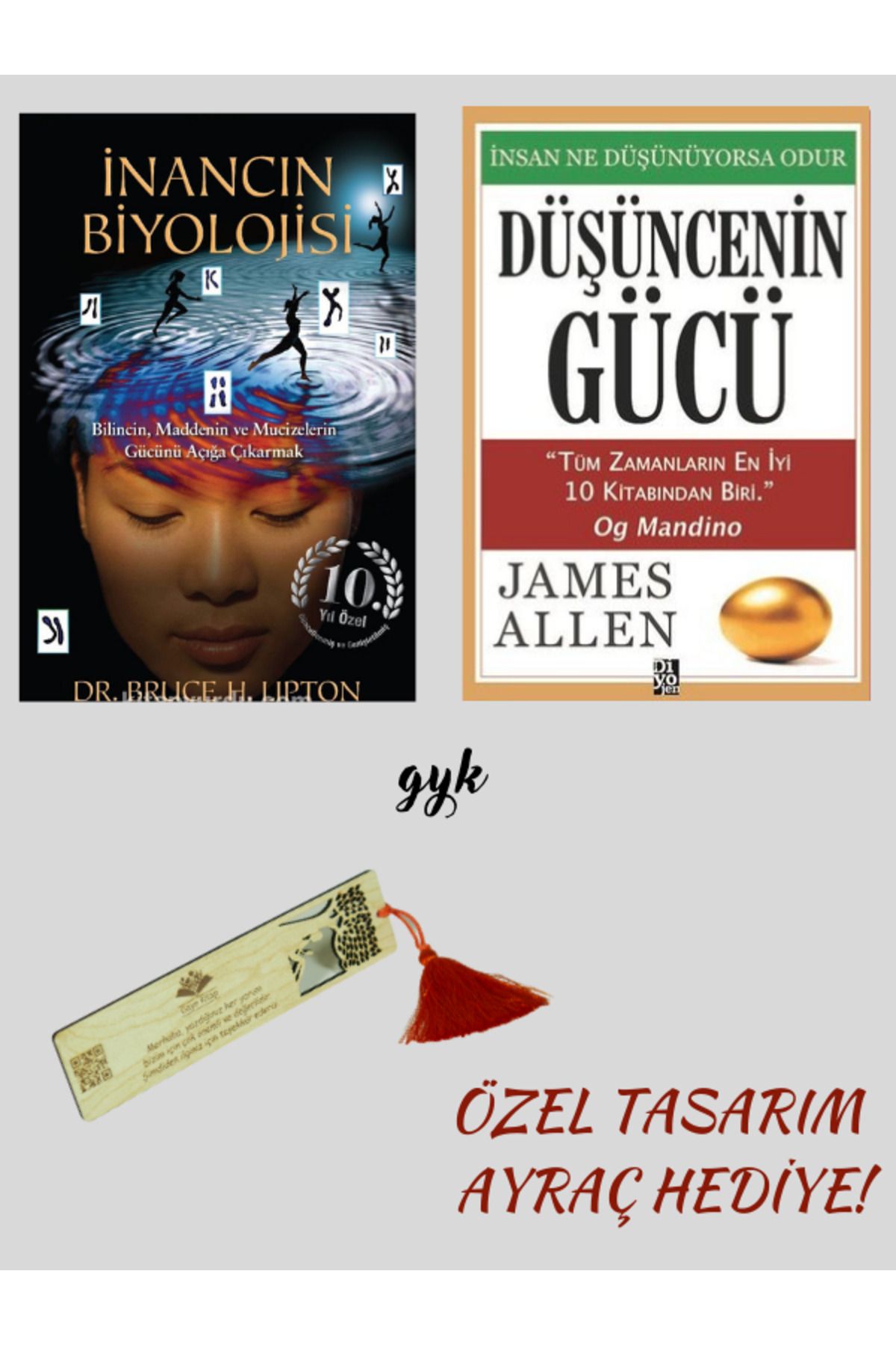 Diyojen Yayıncılık İnancın Biyolojisi ve Düşüncenin Gücü 2'li SET (AYRAÇ HEDİYELİ!)