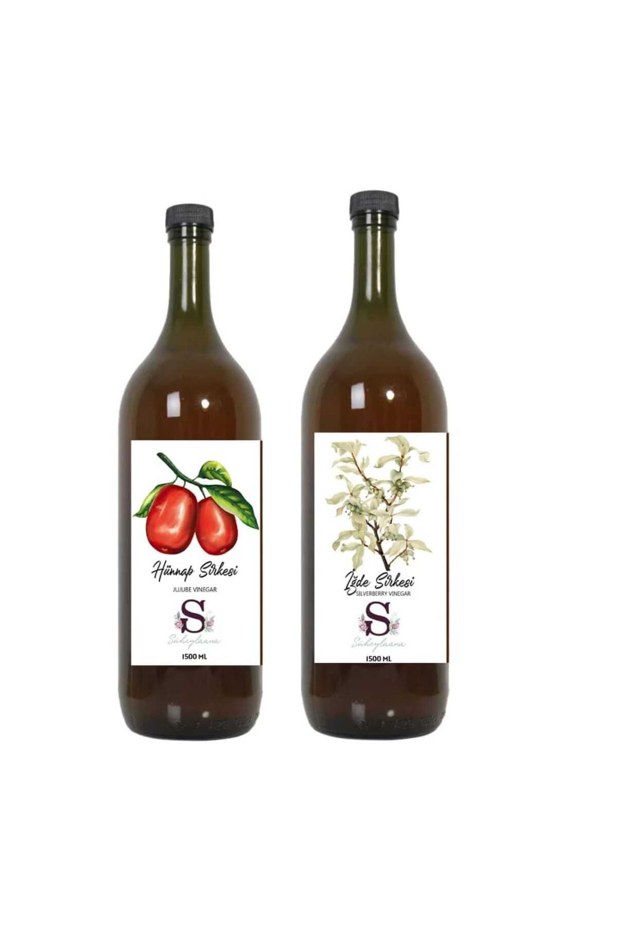 Süheylaana Doğal Hünnap Sirkesi 1500 Ml - Doğal İğde Sirkesi 1500 Ml