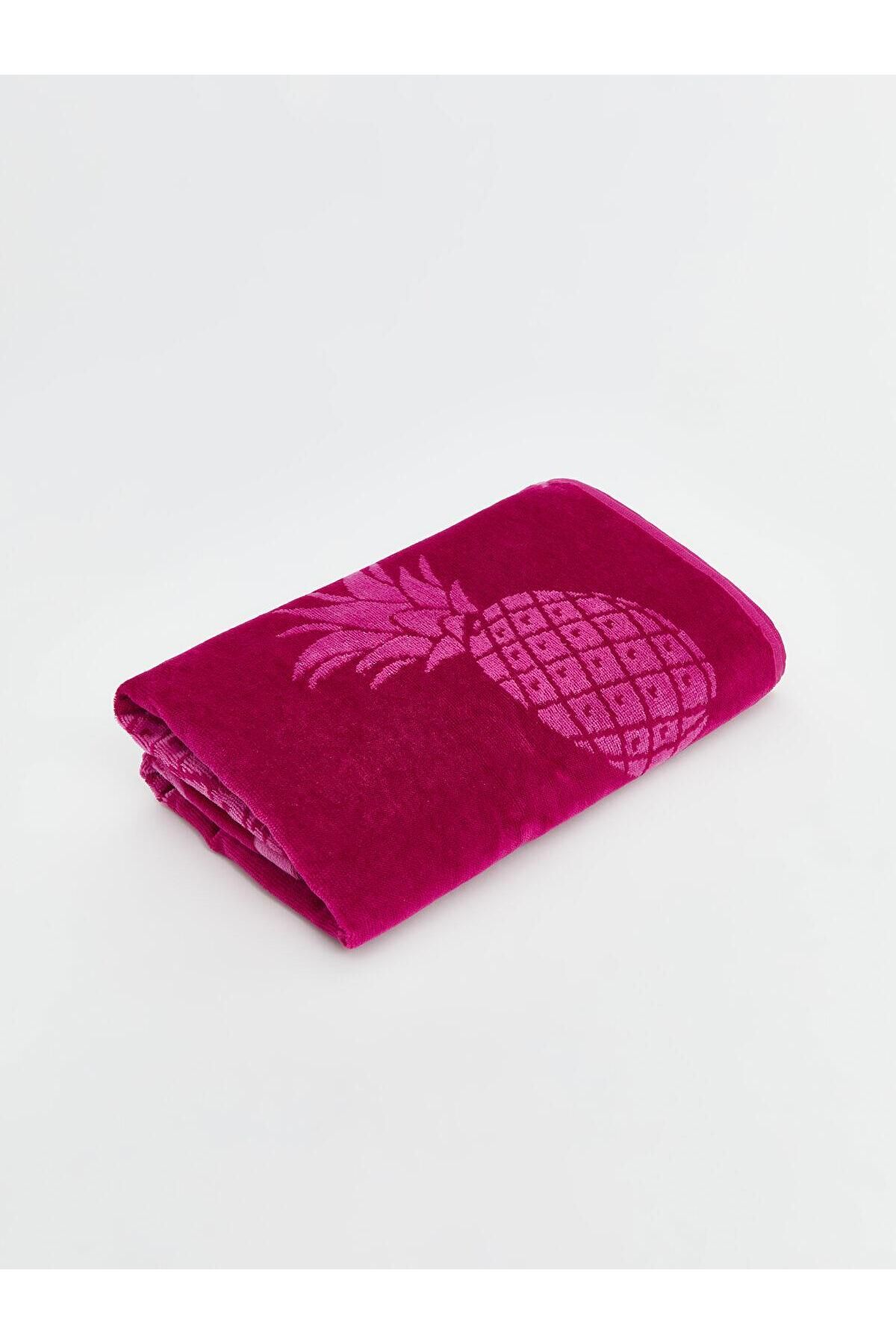 LC Waikiki LCW ACCESSORIES Ananas Desenli Plaj Havlusu 70x150 cm (S5)