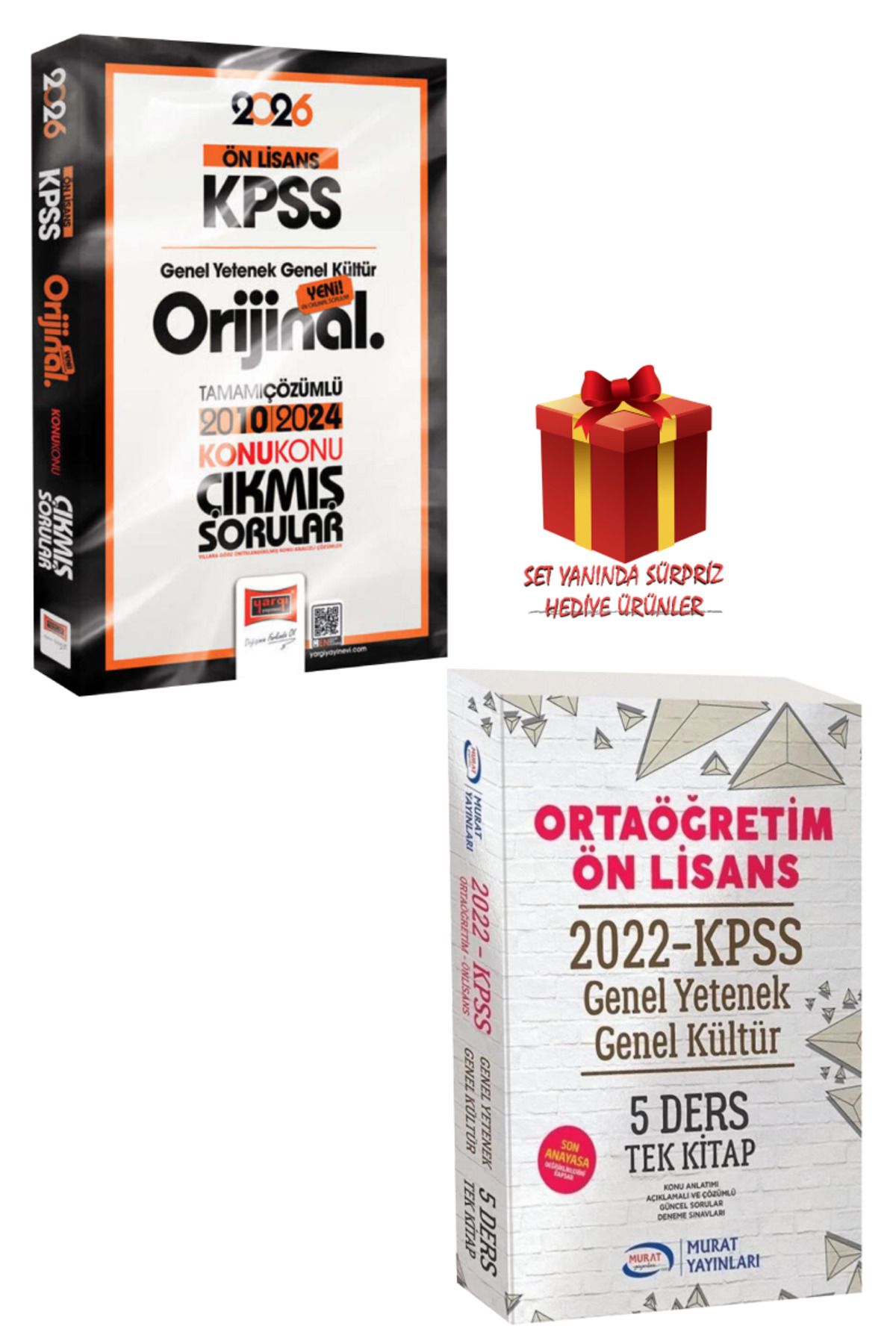 Yargı Yayınları 2026 KPSS Ön Lisans GYGK Orijinal Konu Konu Çıkmış Sorular 2010-2024 + GYGK Tek Kitap Konu Anlatımlı