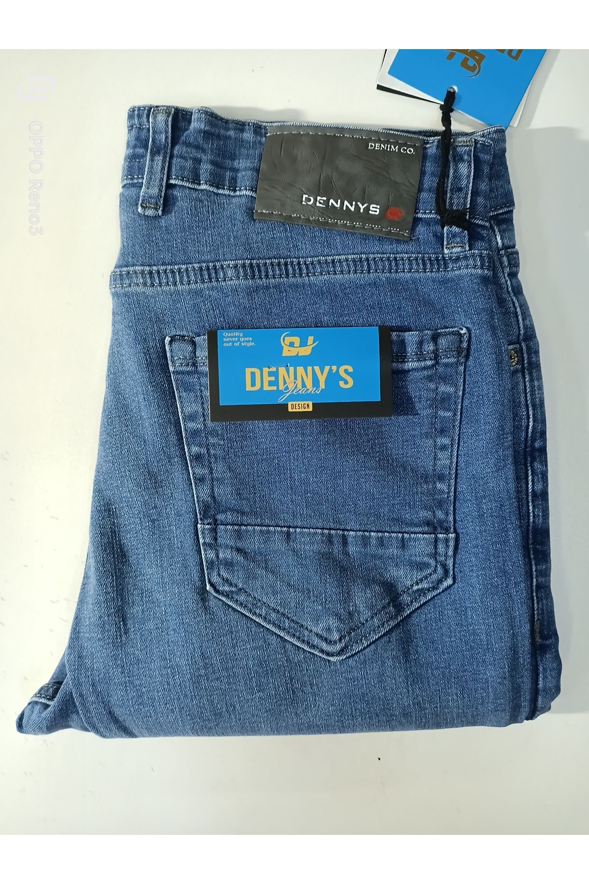 DENNYS klasik likralı fermuarlı kot pantolon