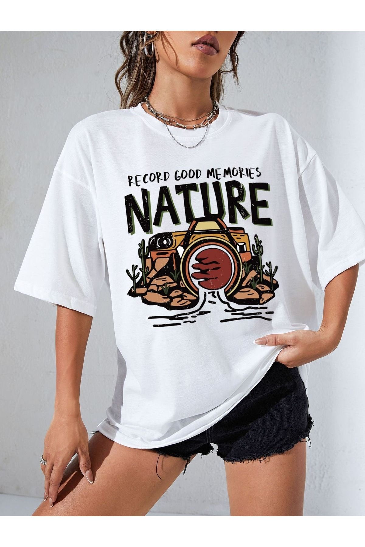 Jose Clothing Oversize Kesim Kısa Kollu Baskılı T-shirt