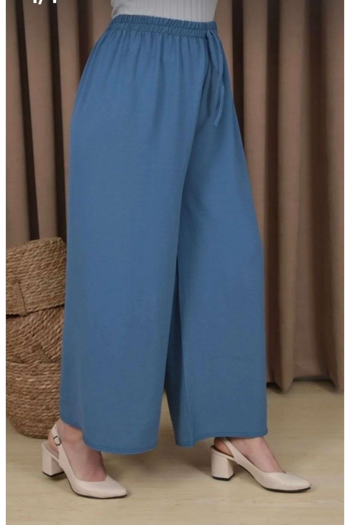 MODA A KALİTE Beli lastikli ayrobin alt pantolon
