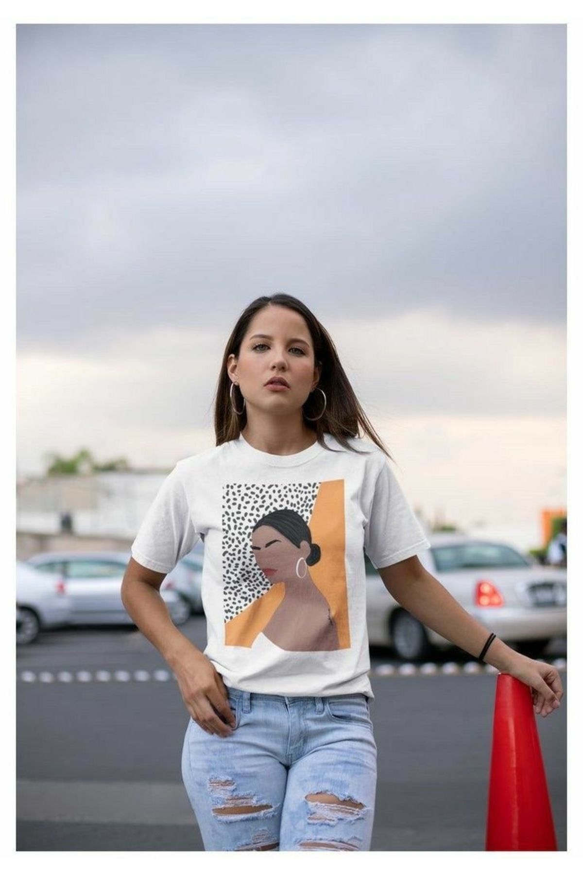Jose Clothing Oversize Kesim Kısa Kollu Baskılı T-shirt