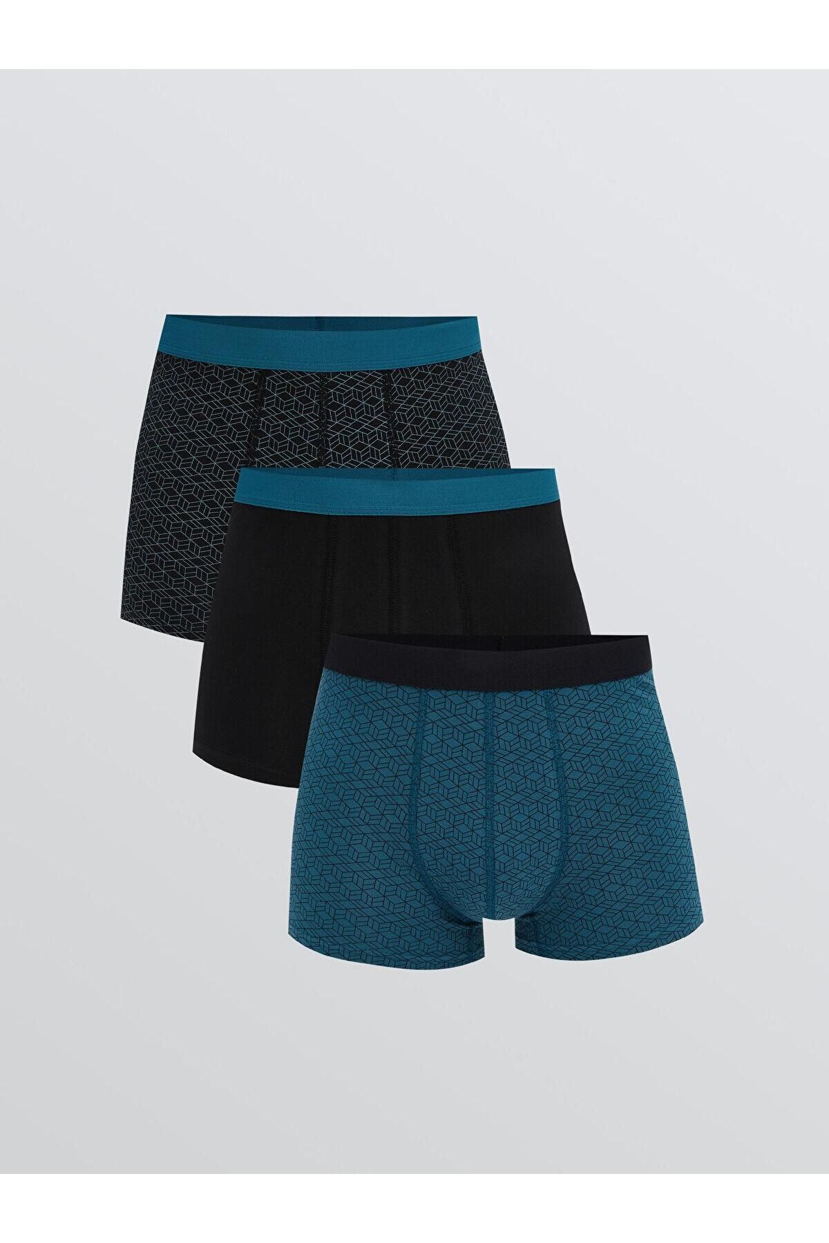 LC Waikiki Standart Kalıp Pamuklu Esnek Erkek Boxer 3'lü (S5)