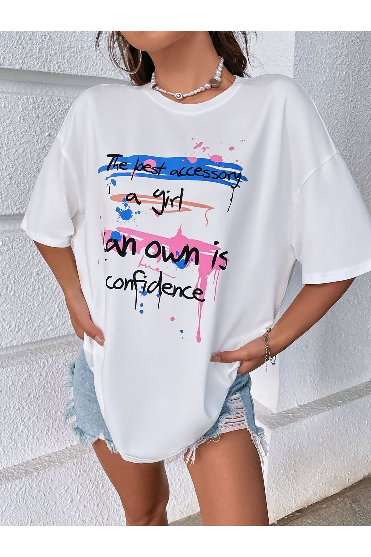 Jose Clothing Oversize Kesim Kısa Kollu Baskılı T-shirt